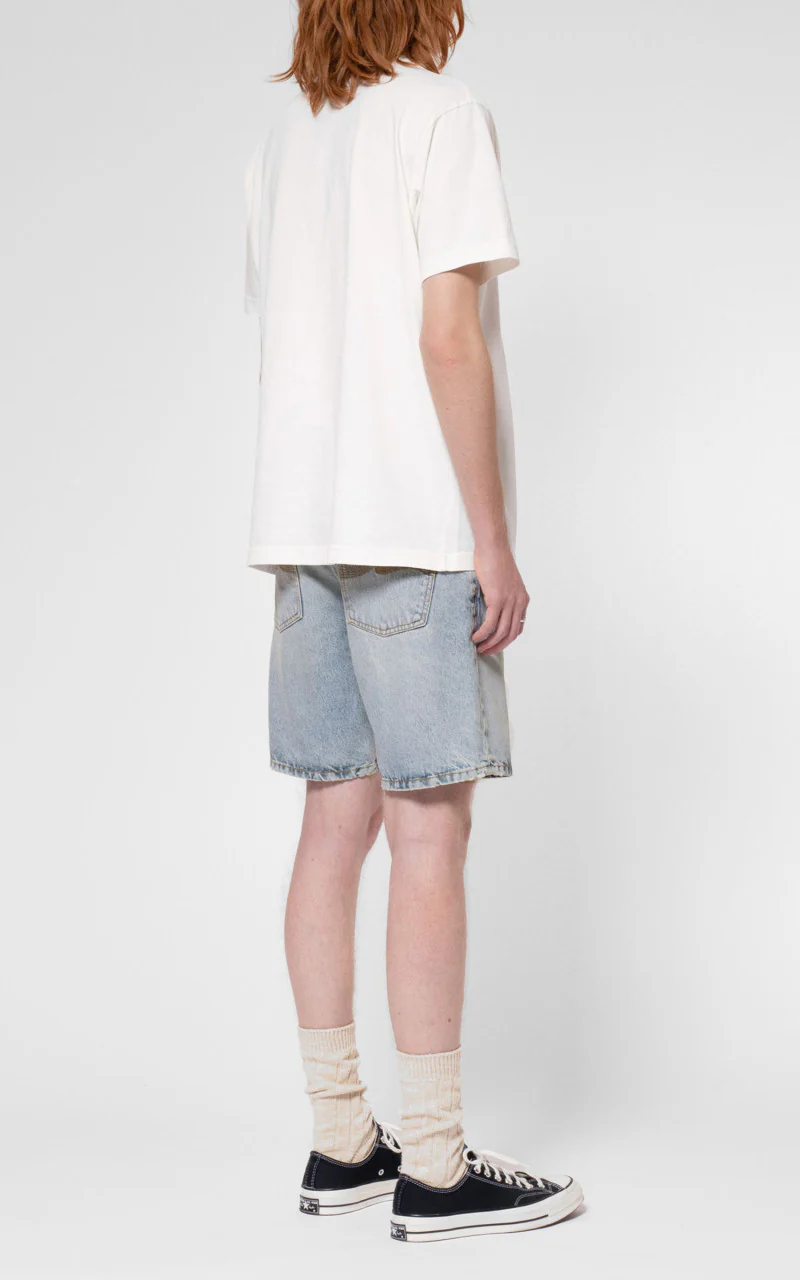 Nudie Jeans Seth Denim Shorts Sea Salt - Image 7