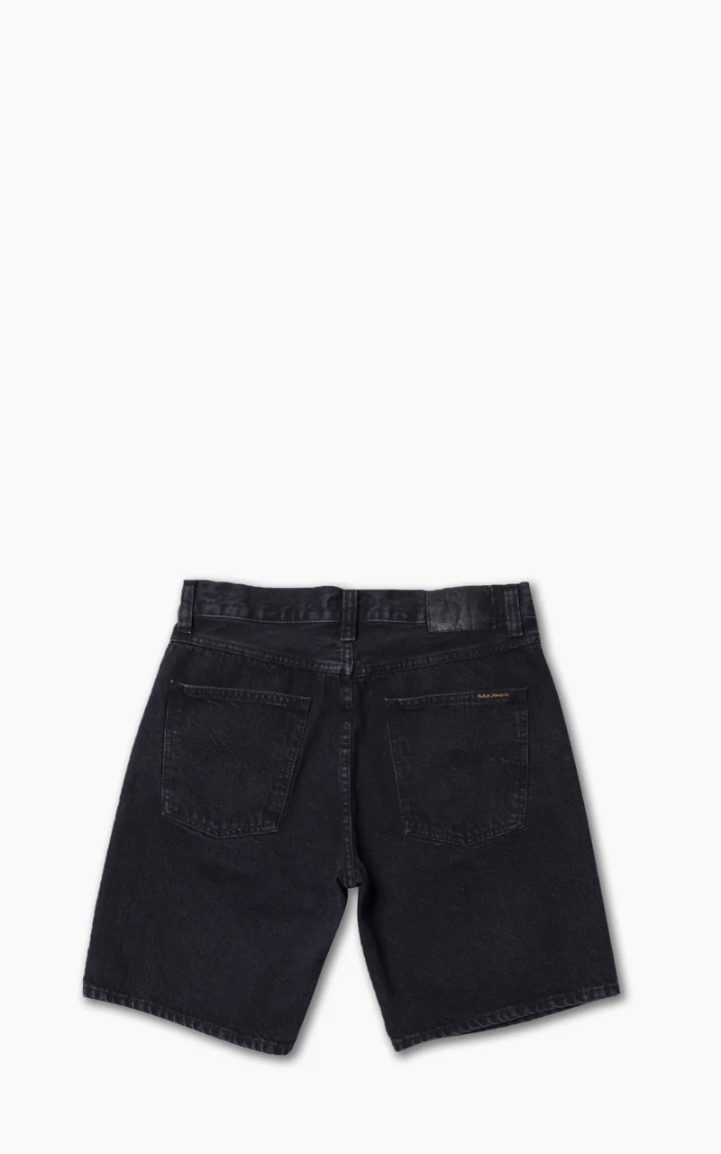Nudie Jeans Seth Shorts Black Stone - Image 3