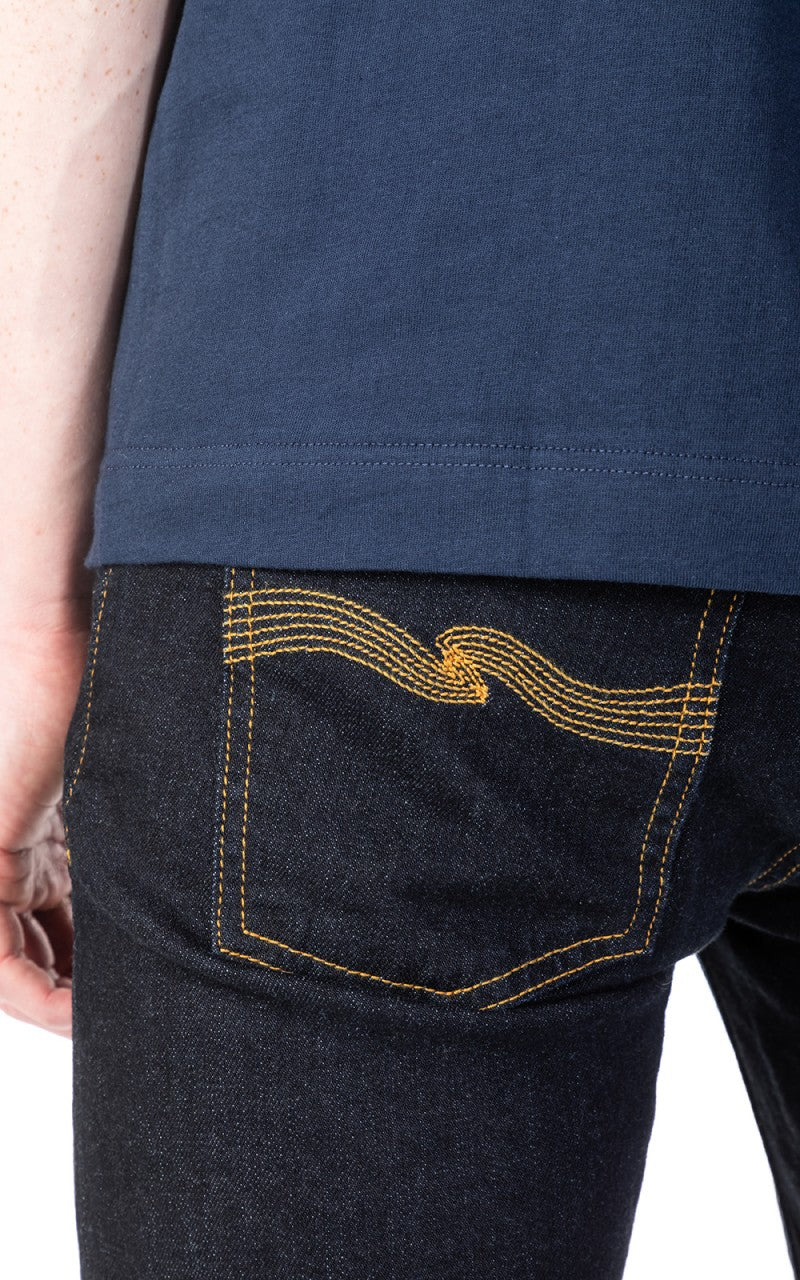 Nudie Jeans Skinny Lin Dry Deep Orange - Image 6