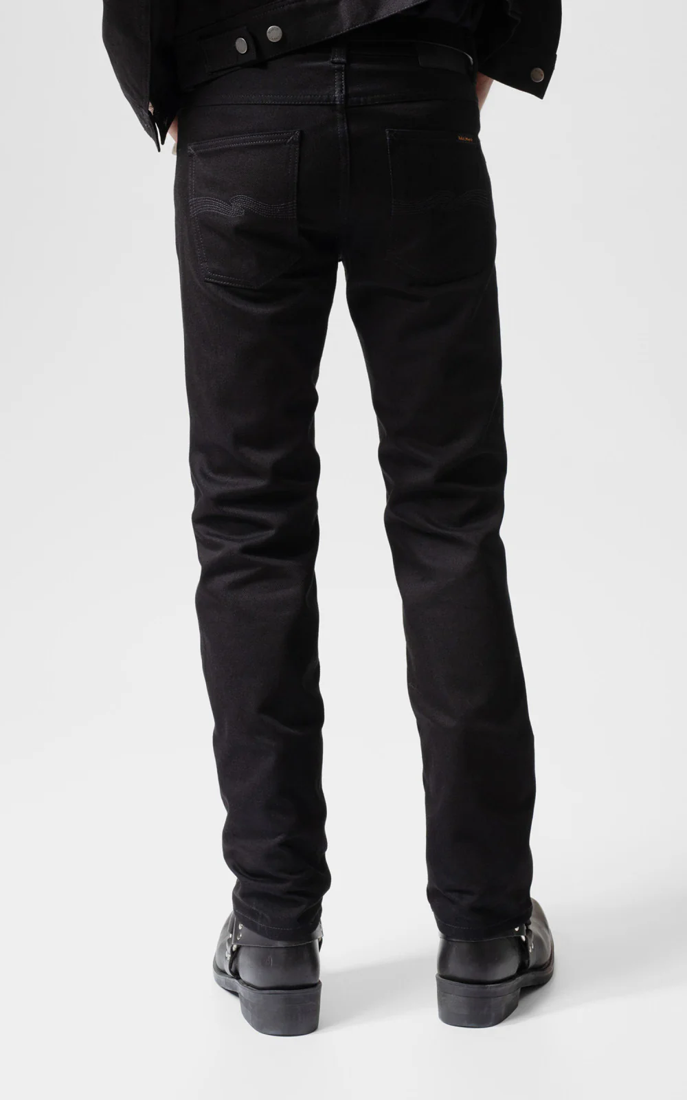 Nudie Jeans Slim Jim Dry Black Tar - Image 4