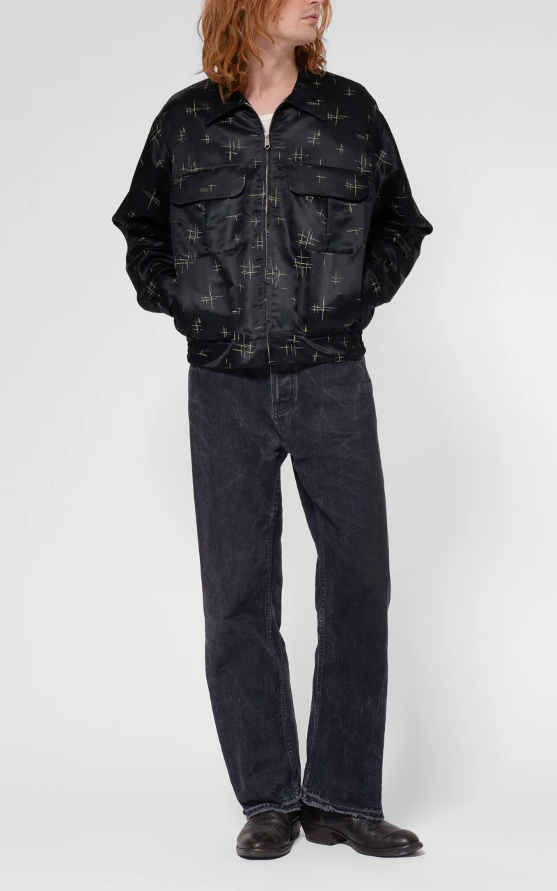 Nudie Jeans Staffan 50s Jacket Black - Image 2