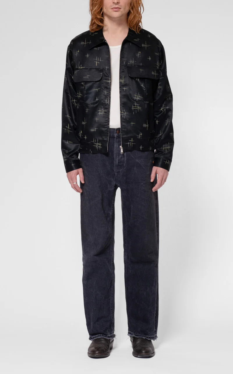 Nudie Jeans Staffan 50s Jacket Black - Image 4
