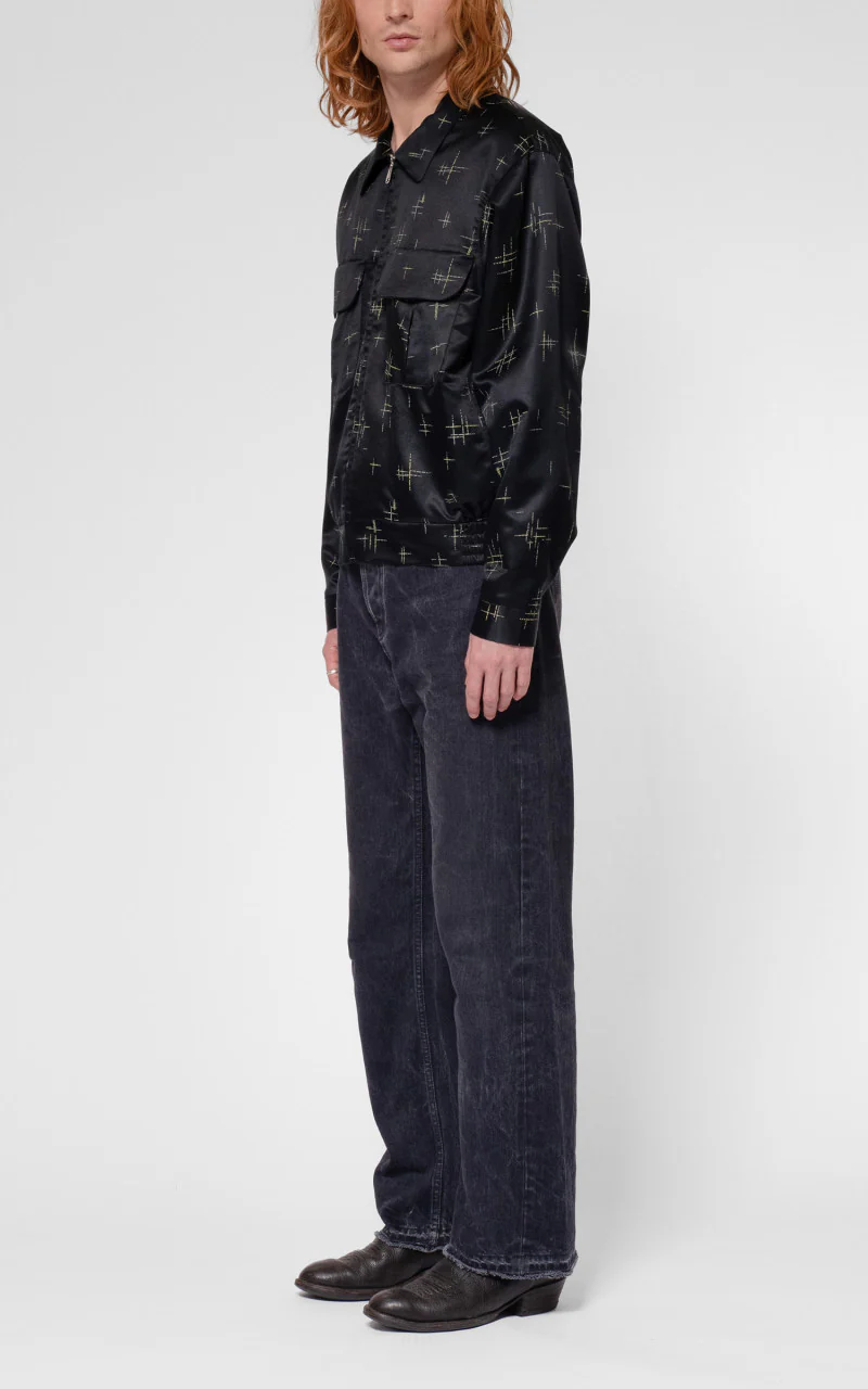Nudie Jeans Staffan 50s Jacket Black - Image 5