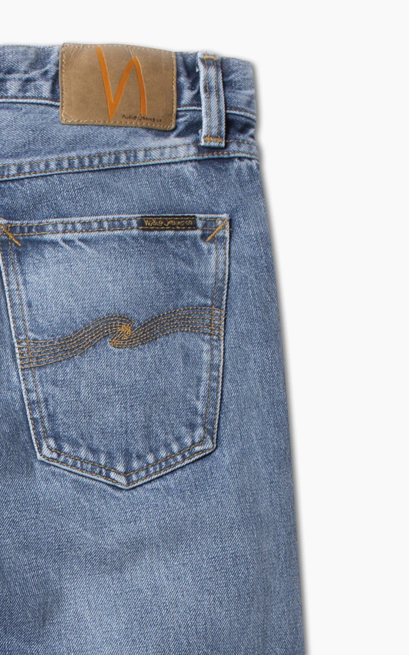 Nudie Jeans Steady Eddie II Blue Tornado - Image 8