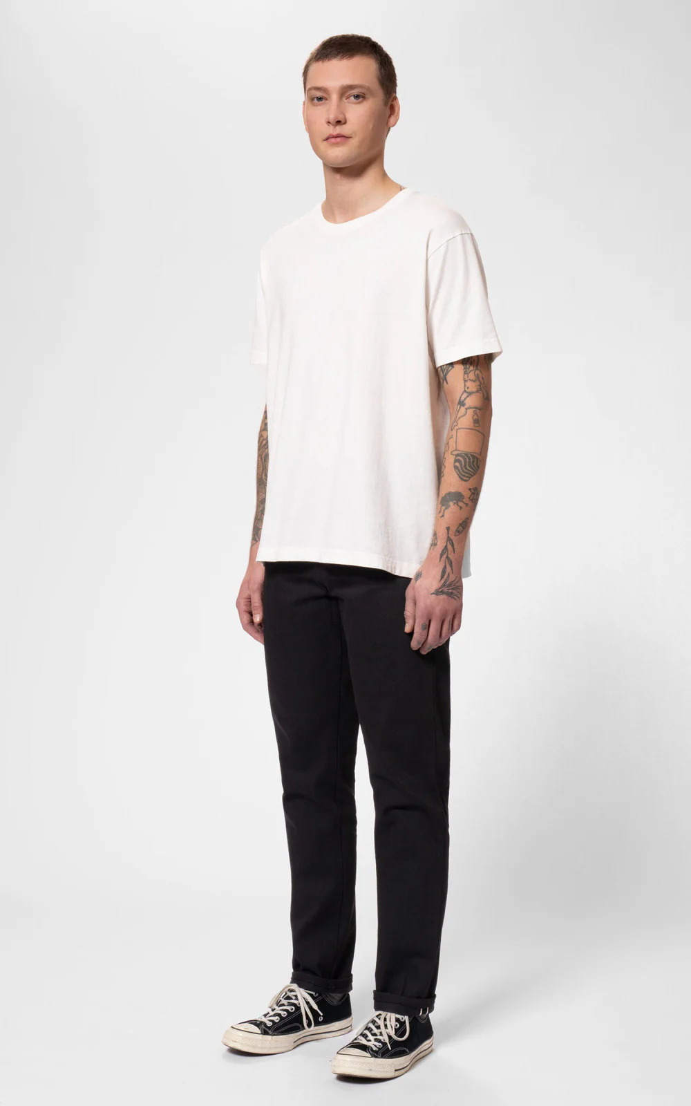 Nudie Jeans Steady Eddie II Dry Black Selvage - Image 4