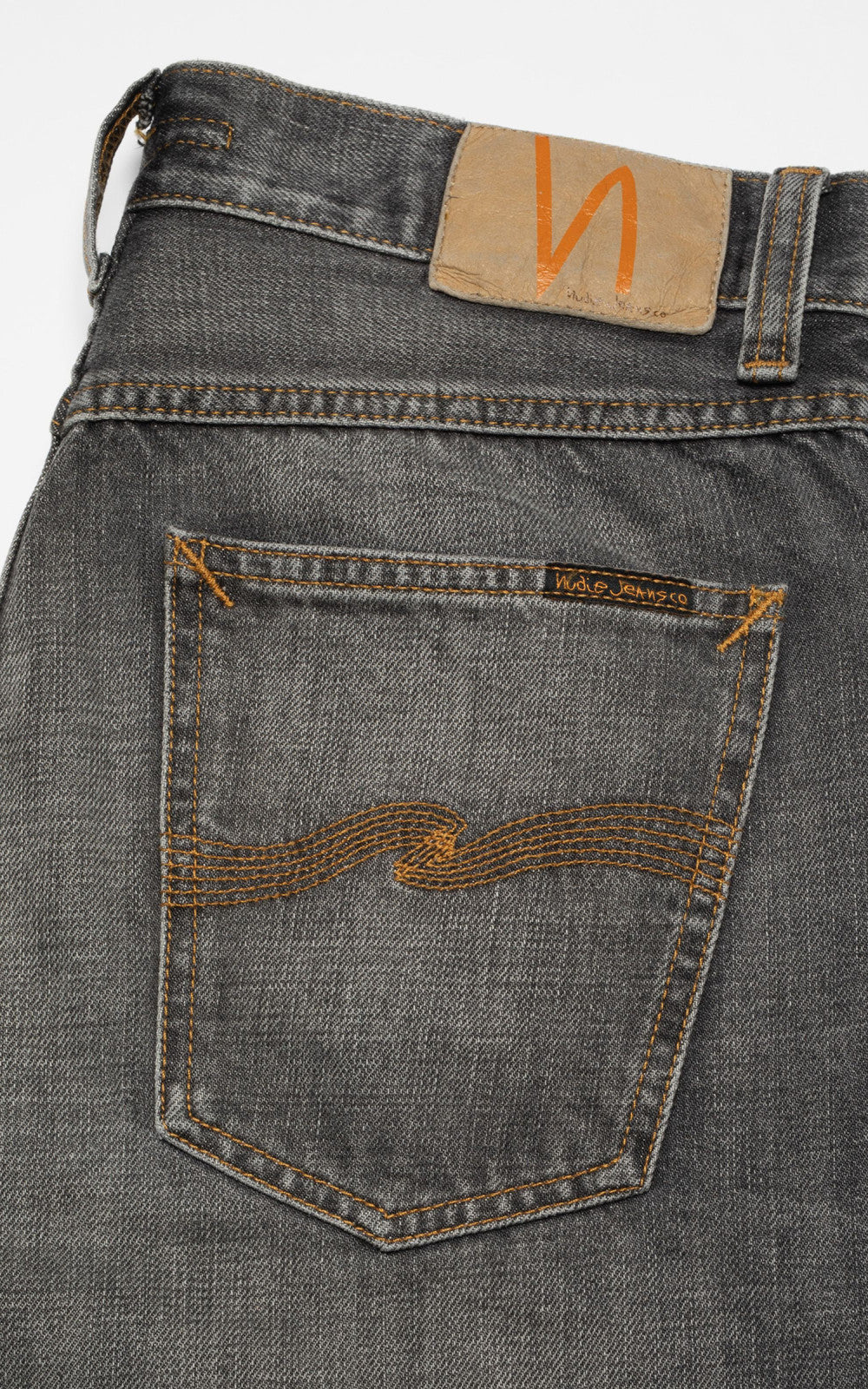 Nudie Jeans Steady Eddie II Grey Crosshatch - Image 6