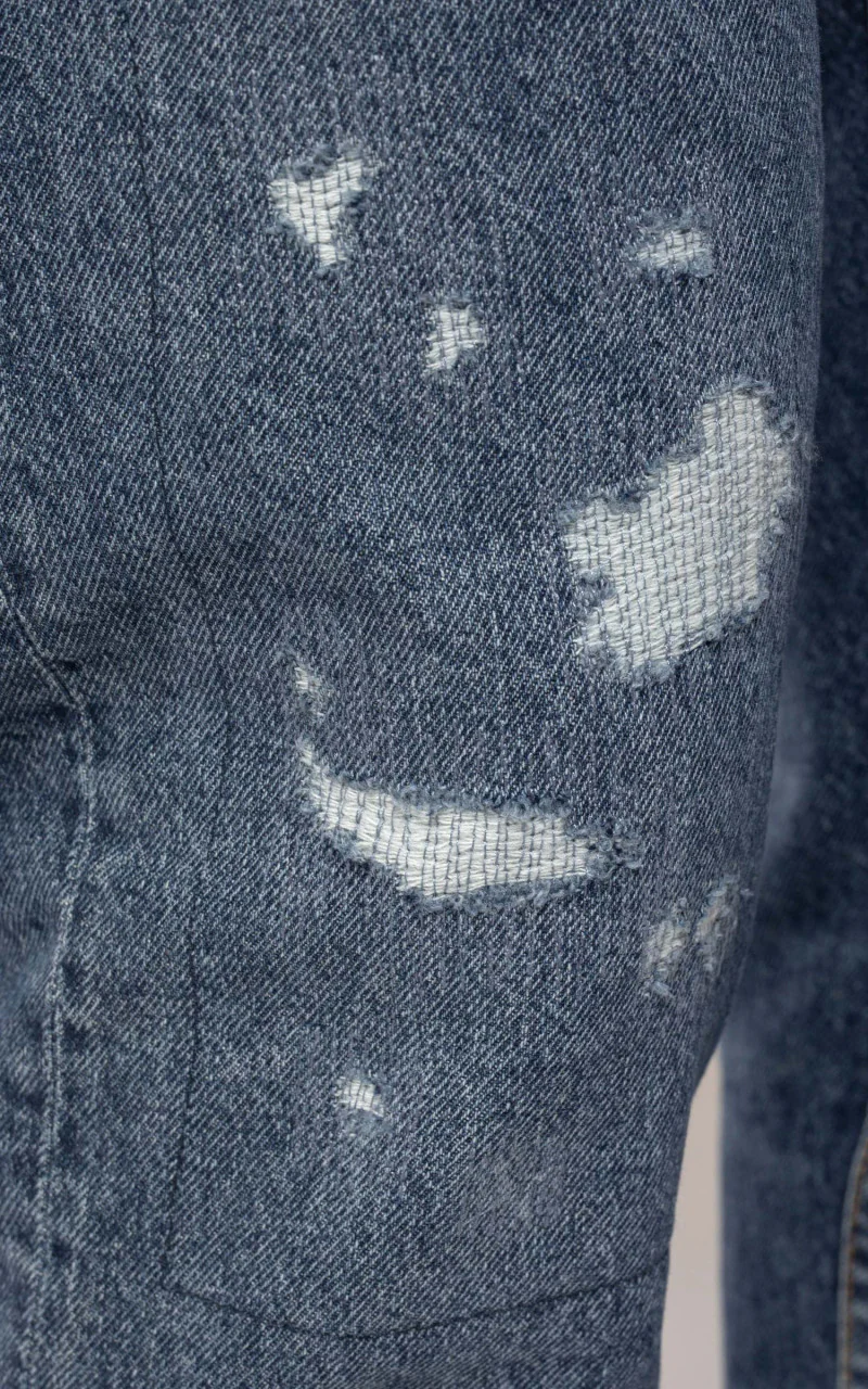 Nudie Jeans Steady Eddie II Stitched Blue - Image 8