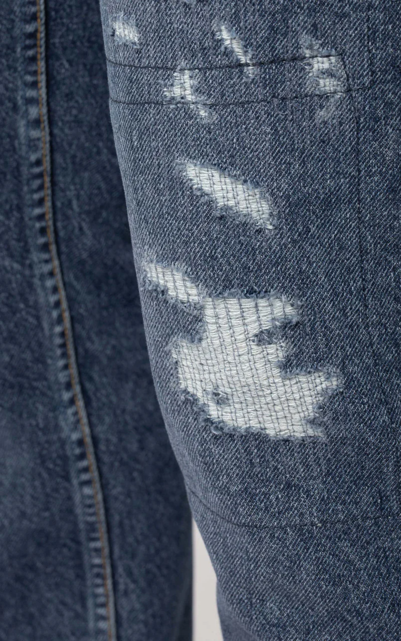 Nudie Jeans Steady Eddie II Stitched Blue - Image 9