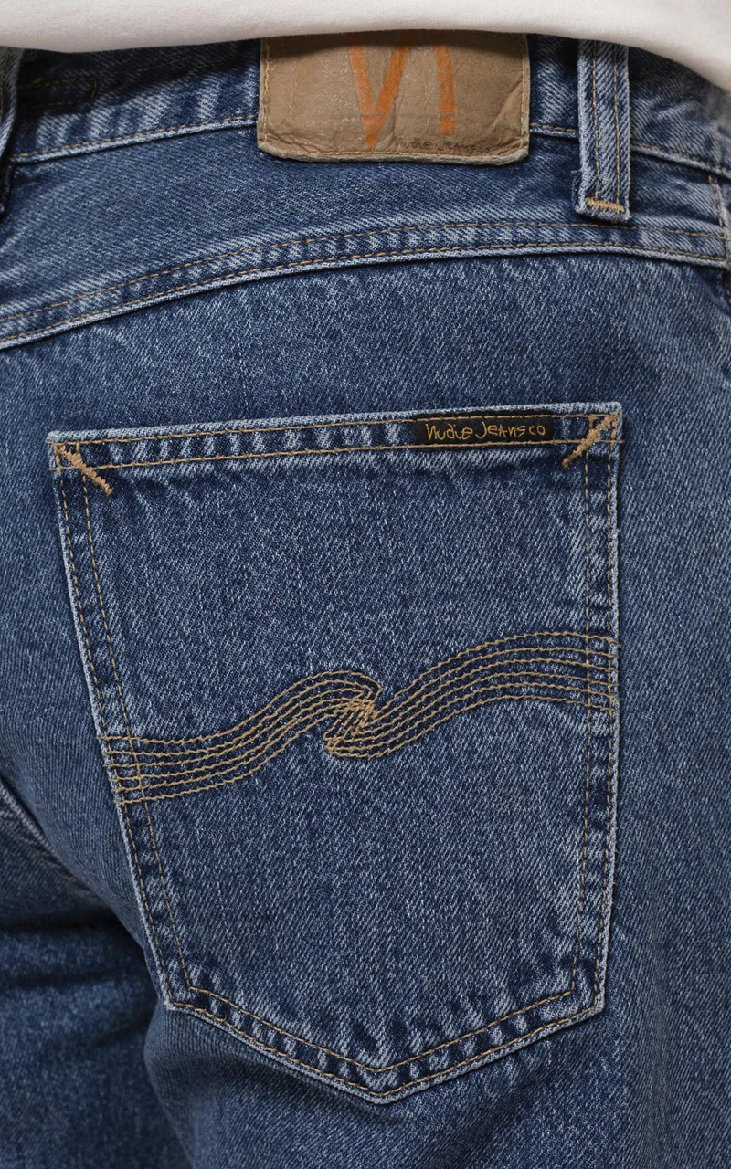 Nudie Jeans Steady Eddie II Wavy Blues - Image 4
