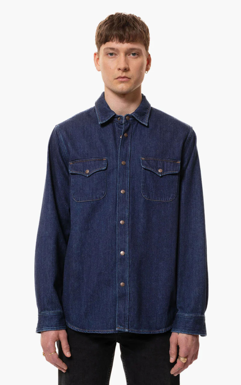 Nudie Jeans Sven Heavy Blues Denim - Image 3