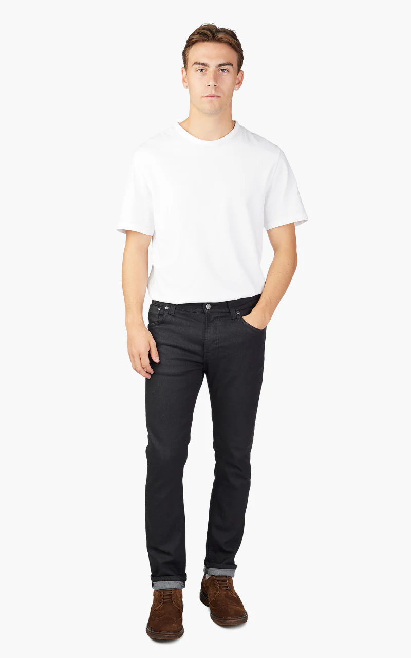 Nudie Jeans Thin Finn Back 2 Black 12oz - Image 2
