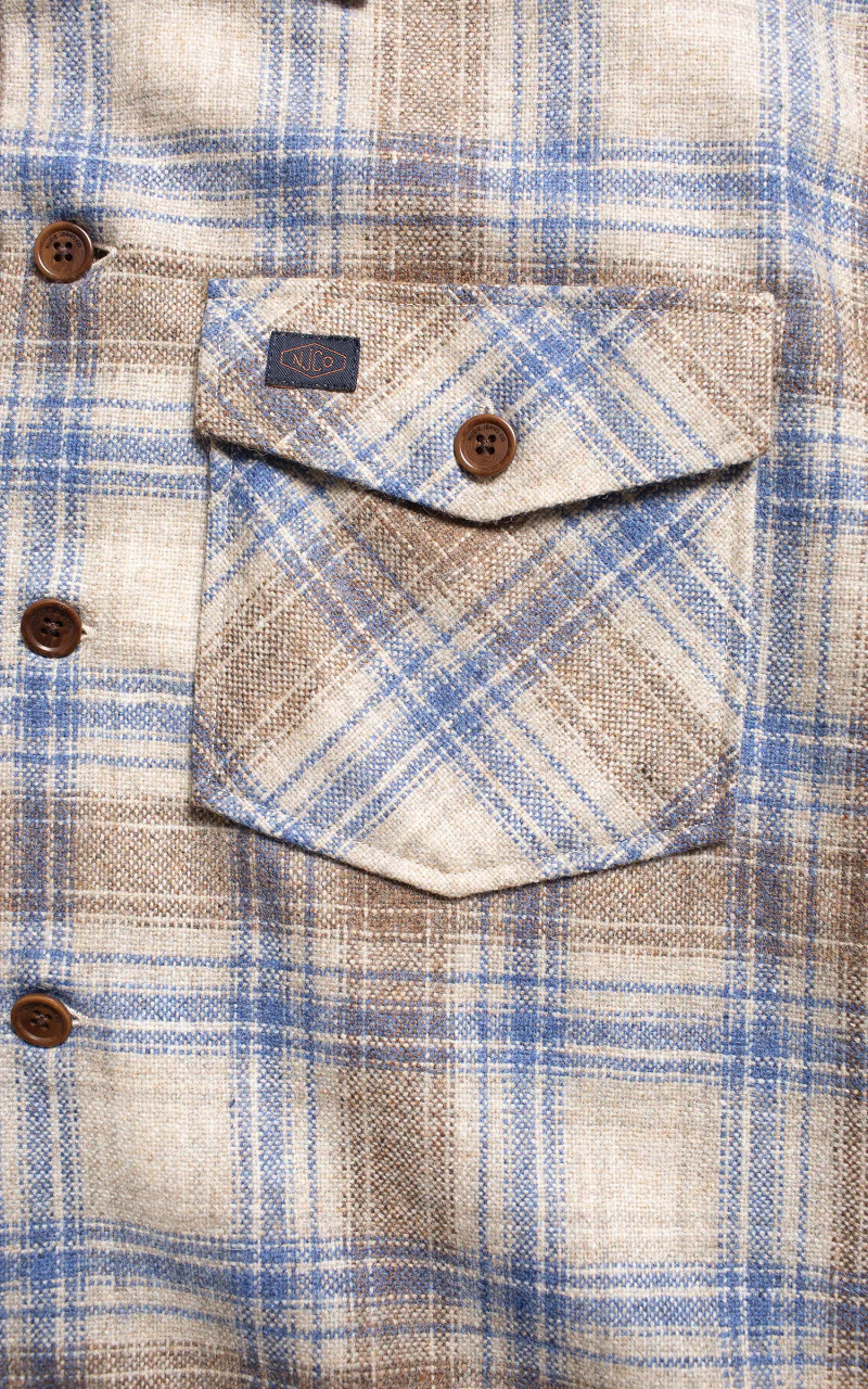 Nudie Jeans Vincent Board Shirt Beige - Image 5