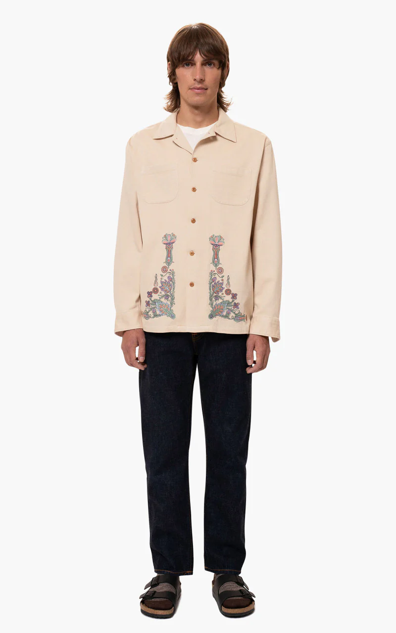 Nudie Jeans Vincent Floral Cream - Image 2