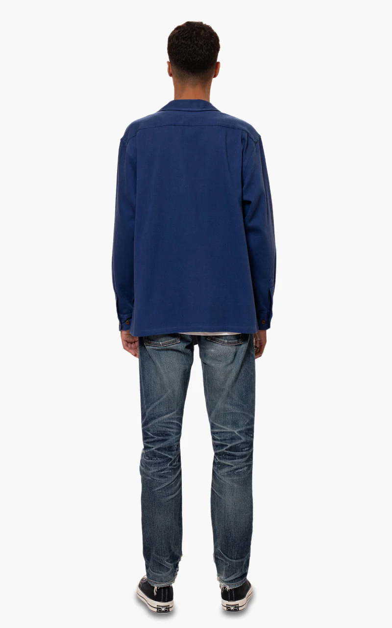 Nudie Jeans Vincent Floral French Blue - Image 4