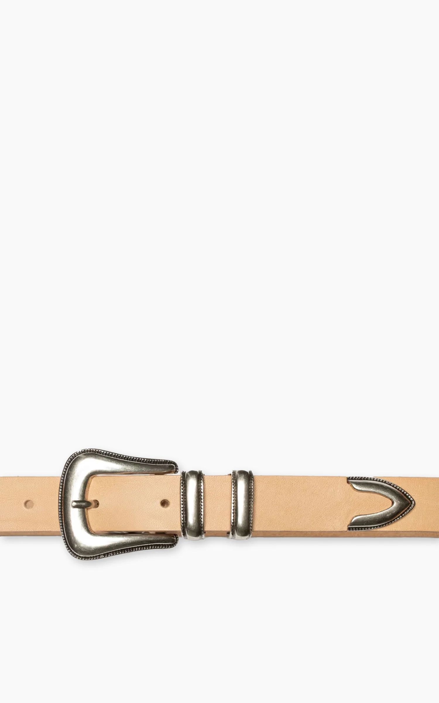 Nudie Jeans Western Silver Belt Natural - Image 3