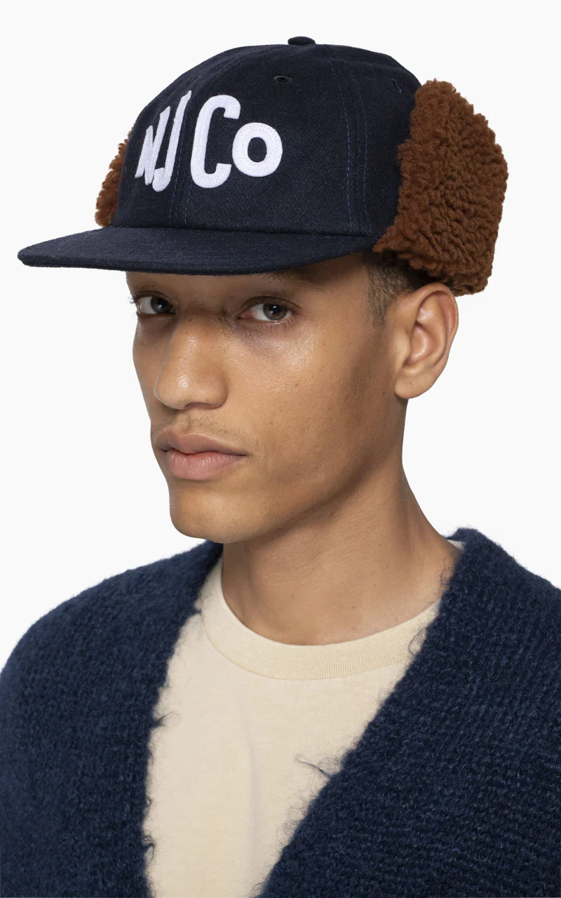 Nudie Jeans Winter Cap Ear Flap Navy - Image 2