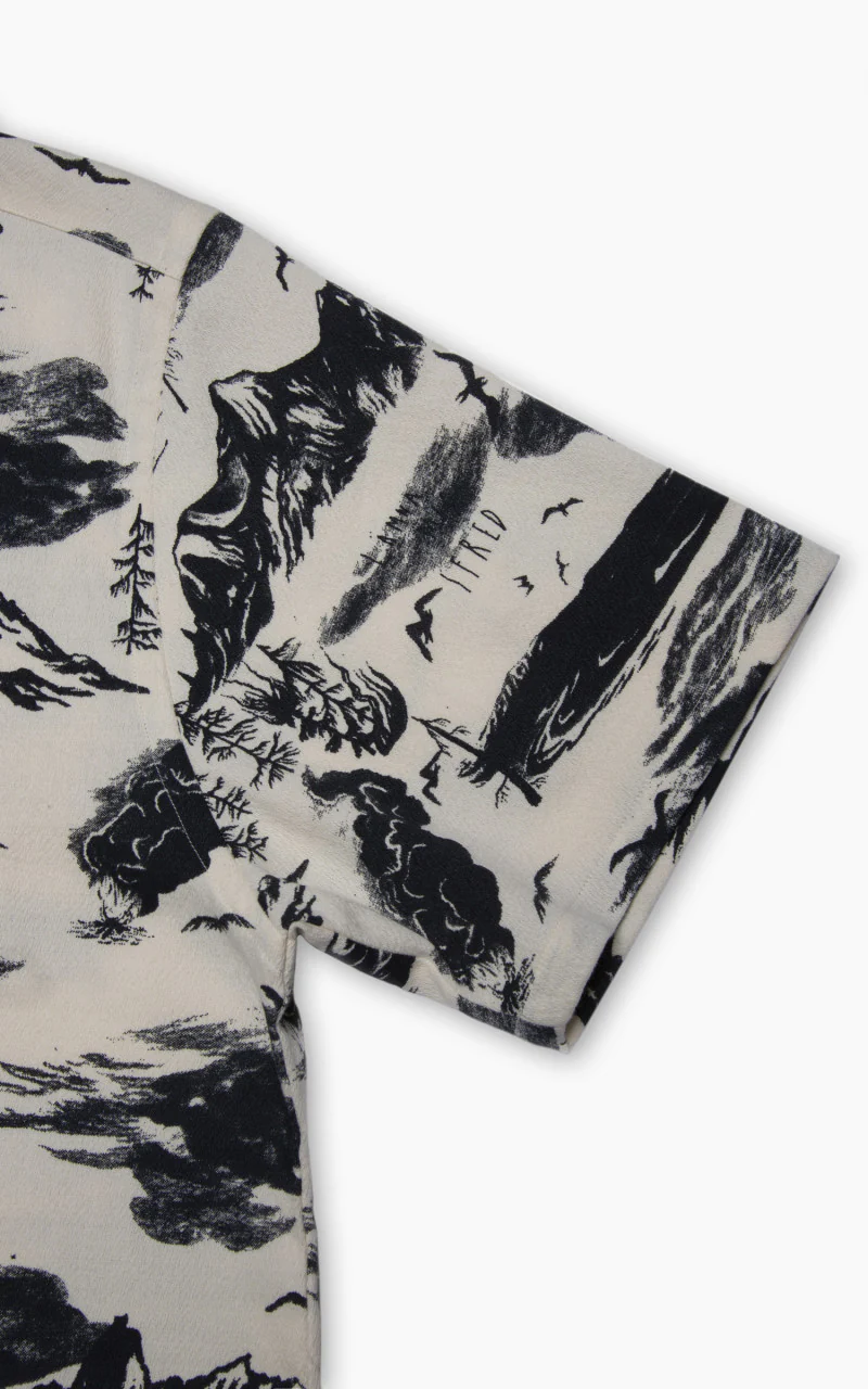 Nudie Jeans x Jeff Olsson Arvid Jeff Hawaii Shirt Ecru - Image 6