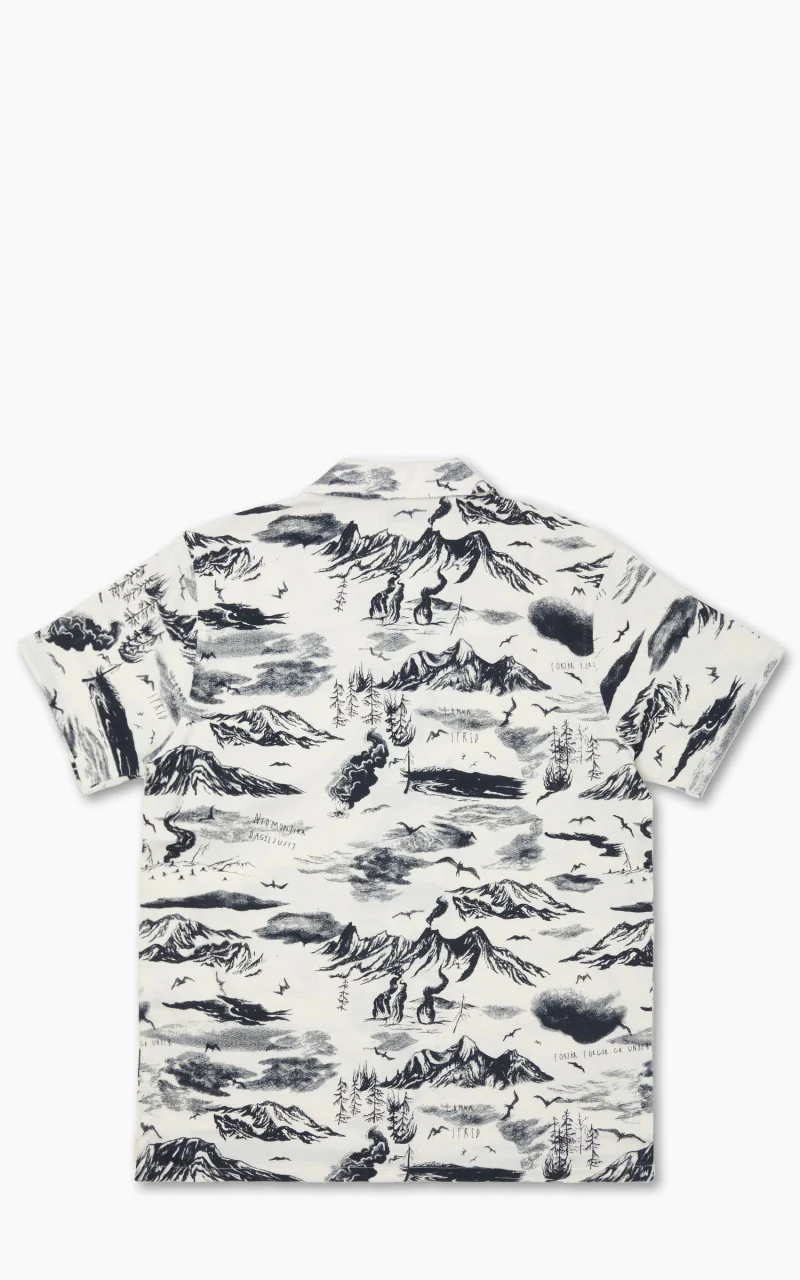 Nudie Jeans x Jeff Olsson Arvid Jeff Hawaii Shirt Ecru - Image 9