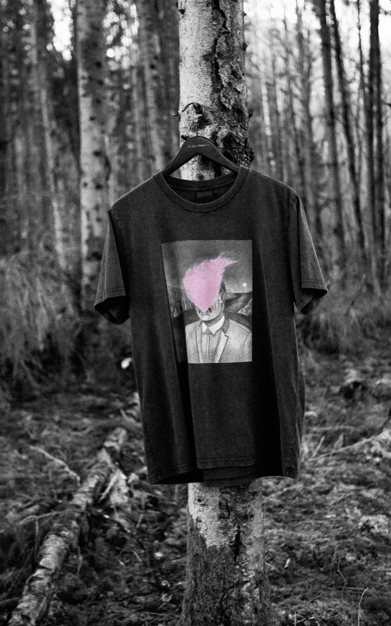 Nudie Jeans x Jeff Olsson Roy Bad Breath T-Shirt Faded Black - Image 10