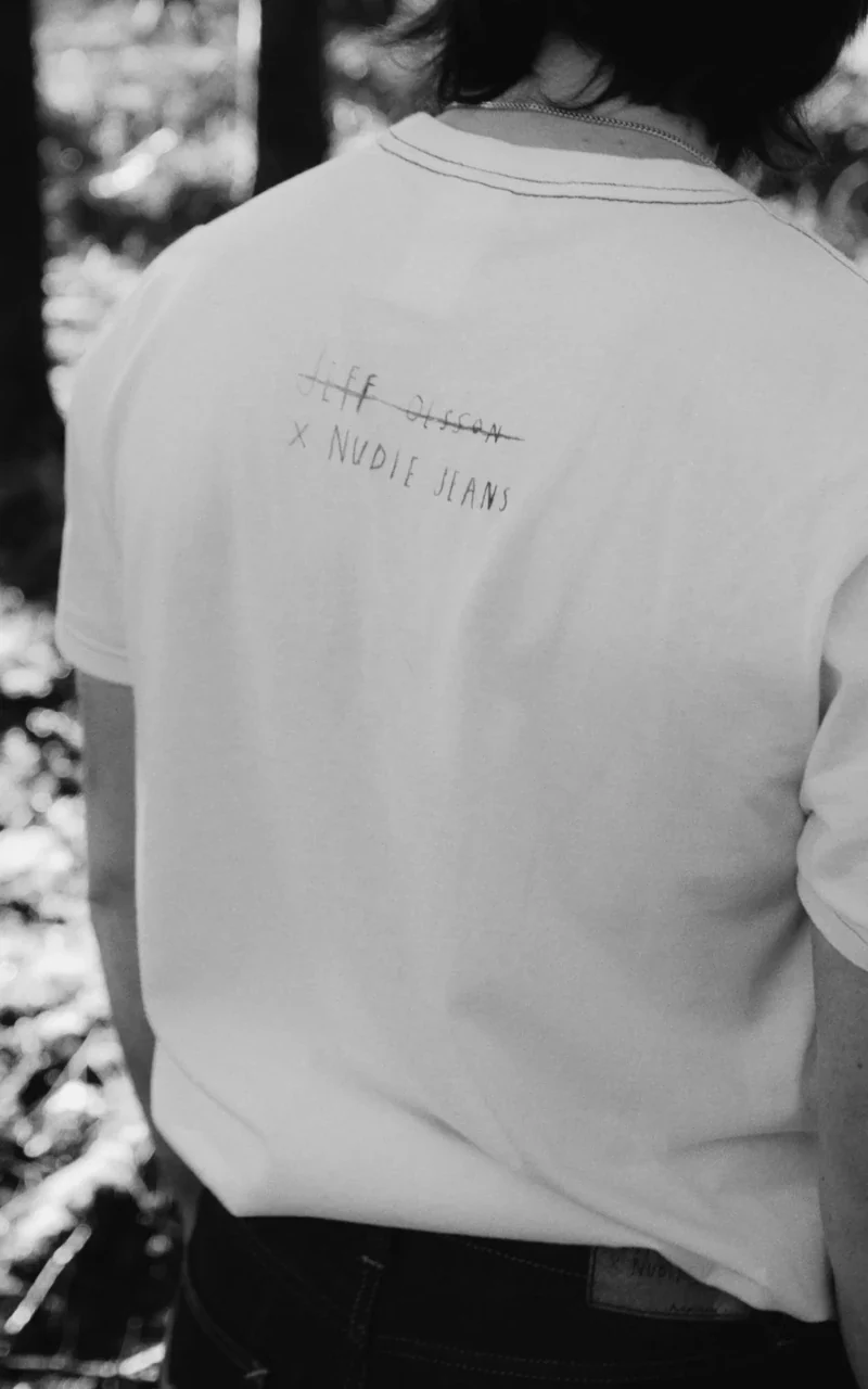 Nudie Jeans x Jeff Olsson Roy Born In Hell T-Shirt Offwhite - Image 2