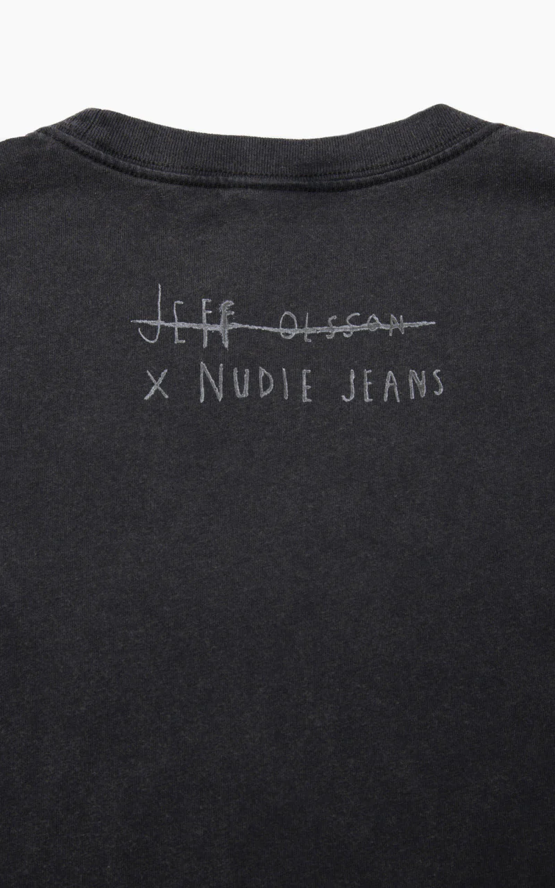 Nudie Jeans x Jeff Olsson Roy Oh No T-Shirt Faded Black - Image 6
