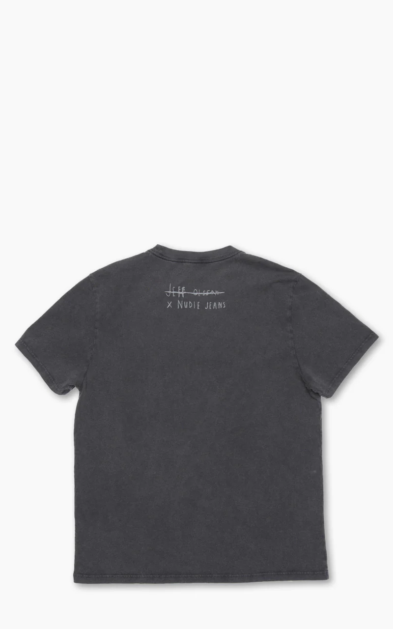 Nudie Jeans x Jeff Olsson Roy Oh No T-Shirt Faded Black - Image 7