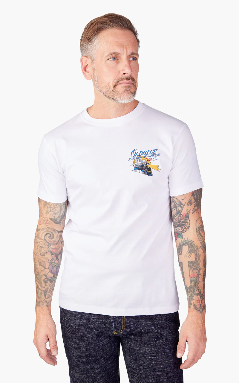 Oldblue Co. The Blue Tunnel Tee White - Image 4