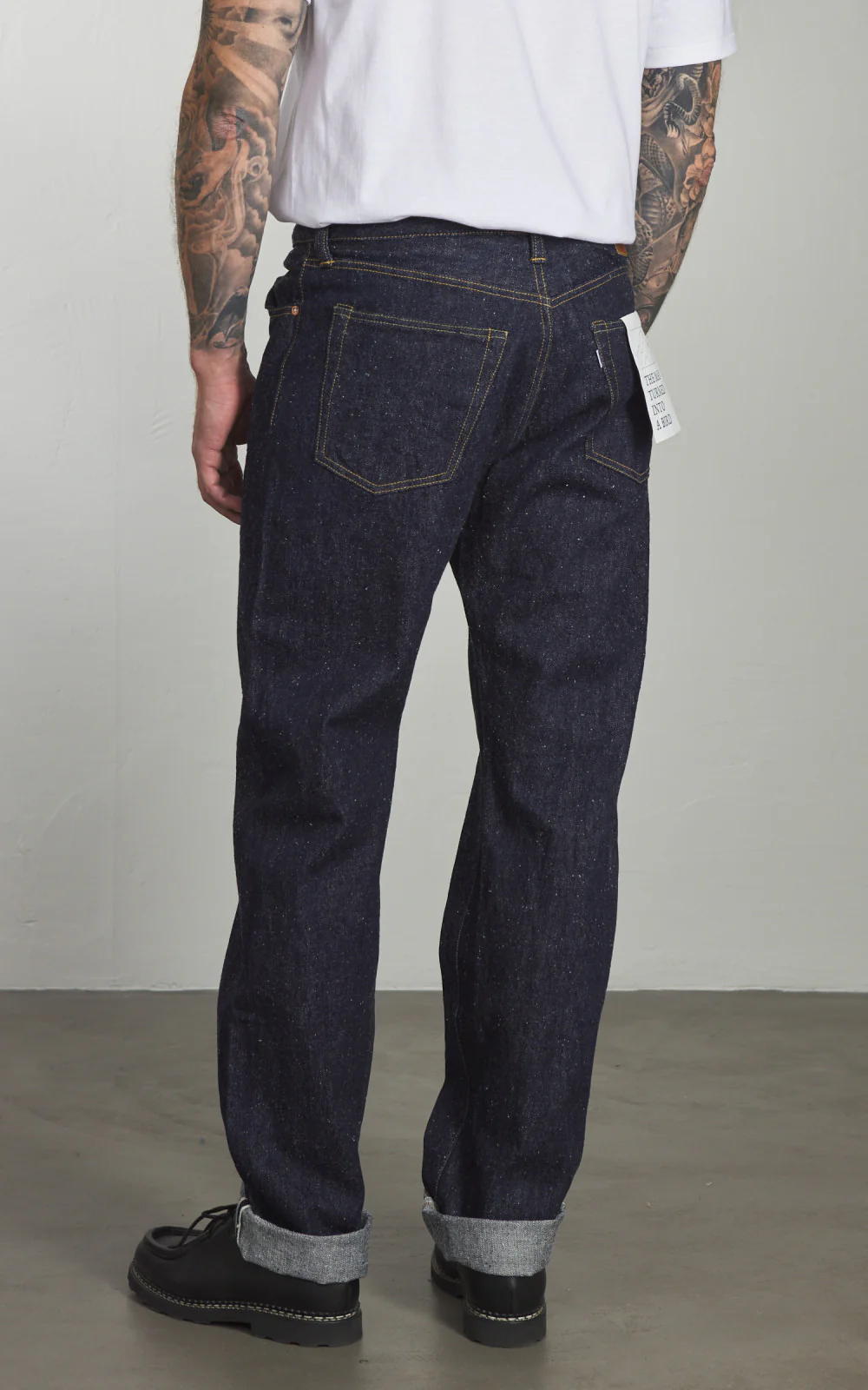 Omoto Denim 0612 Relax Fit Jeans Selvedge Nep Denim Indigo 16oz - Image 5