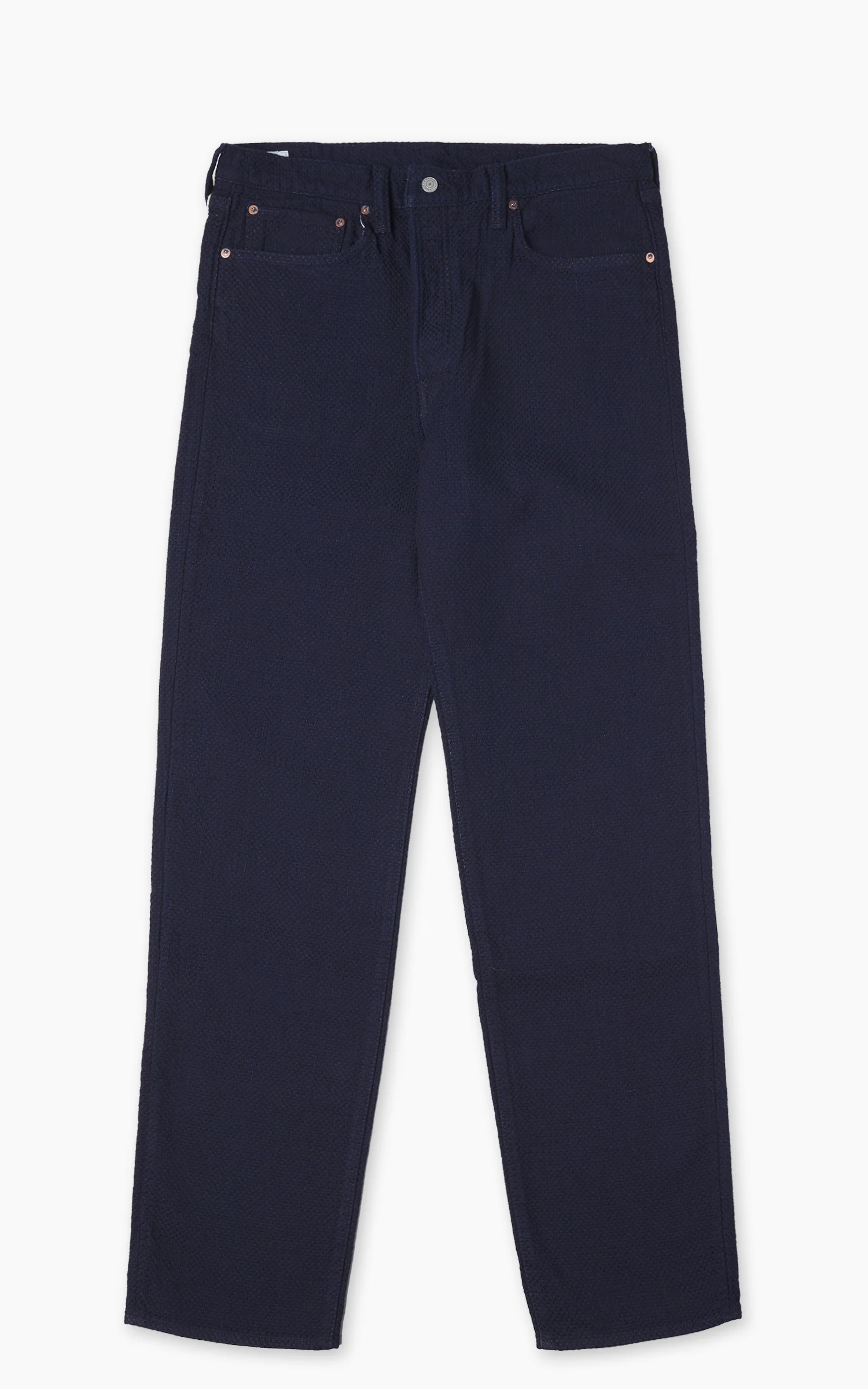 Omoto Denim 0621 Relax Fit Ori-Zashi Sashiko Pant Indigo