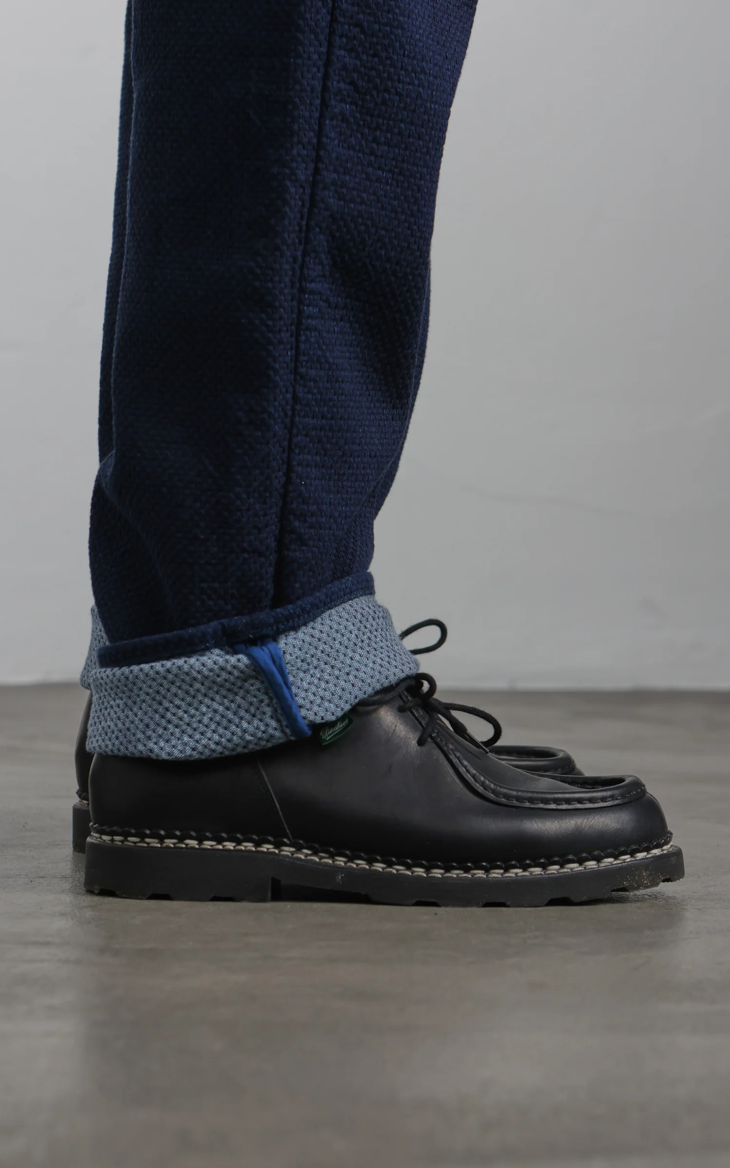 Omoto Denim 0621 Relax Fit Ori-Zashi Sashiko Pant Indigo - Image 6