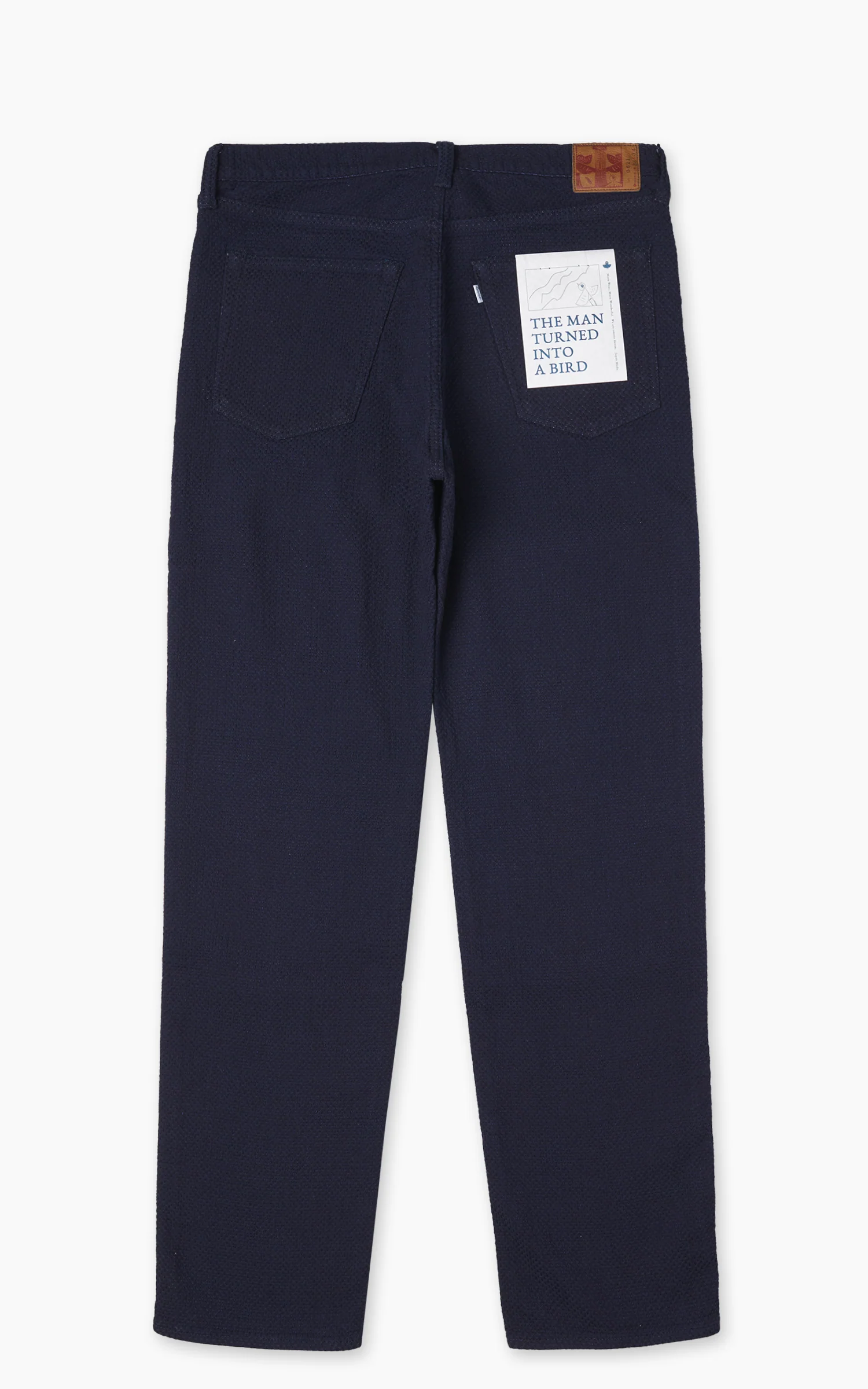 Omoto Denim 0621 Relax Fit Ori-Zashi Sashiko Pant Indigo - Image 7