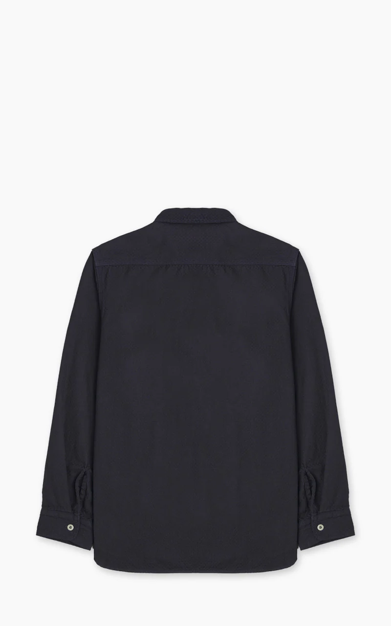 Omoto Denim 5019 Ichimatsu Denim Work Shirt Indigo 8oz - Image 3