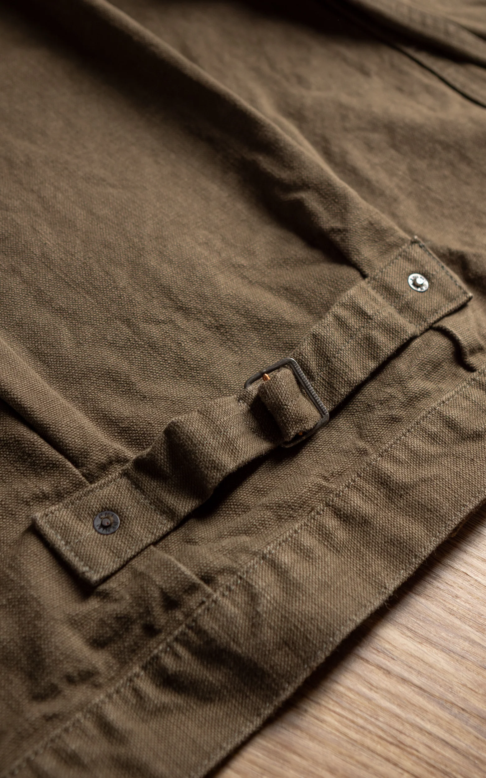 ONI Denim 01507L-HOX-OLB Type I Jacket Sulfur Dyed Heavy Oxford Olive Brown 13oz - Image 11