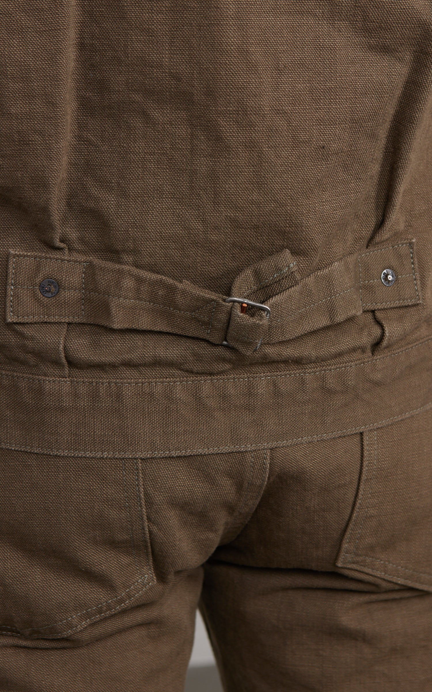 ONI Denim 01507L-HOX-OLB Type I Jacket Sulfur Dyed Heavy Oxford Olive Brown 13oz - Image 6