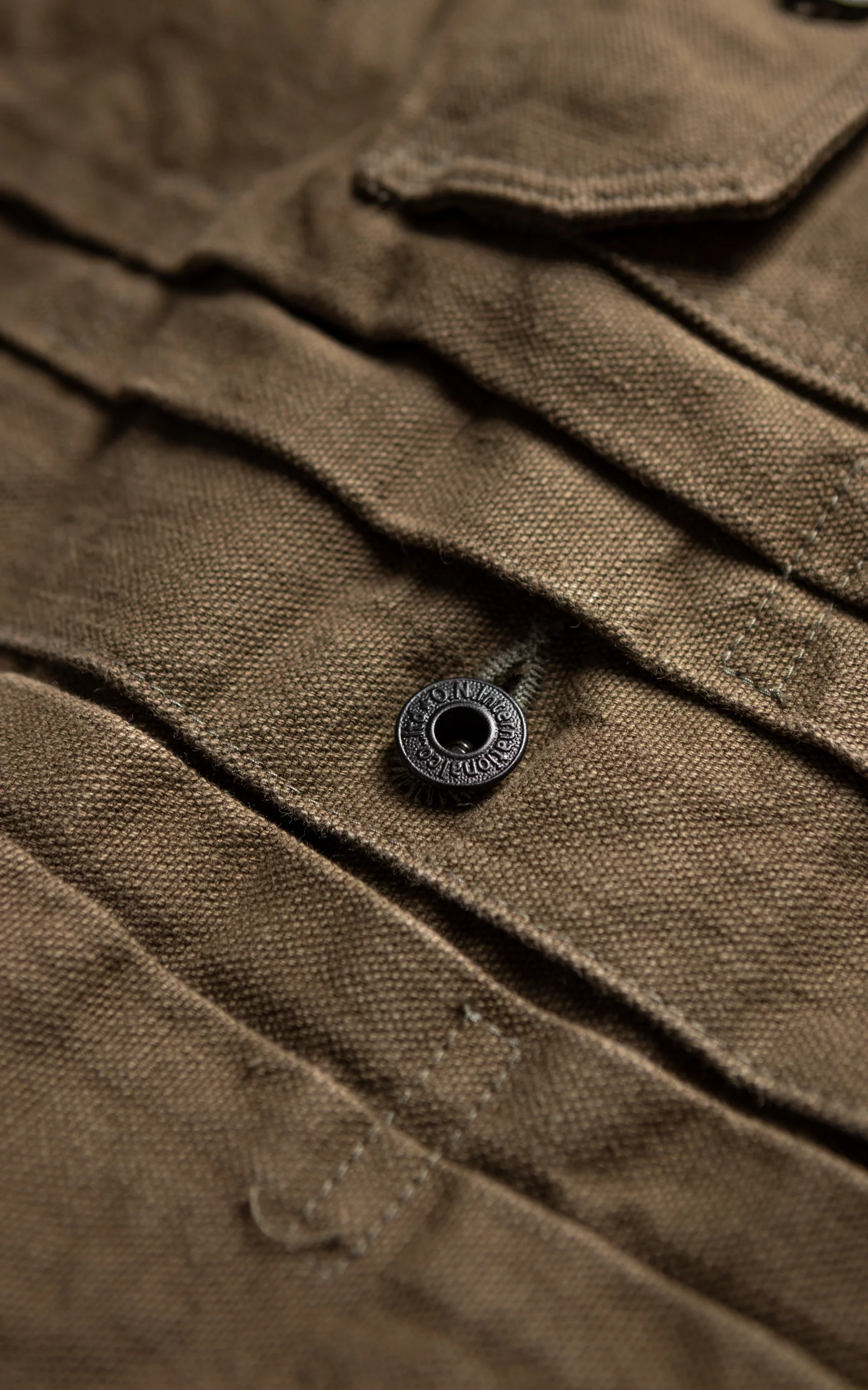 ONI Denim 01507L-HOX-OLB Type I Jacket Sulfur Dyed Heavy Oxford Olive Brown 13oz - Image 9