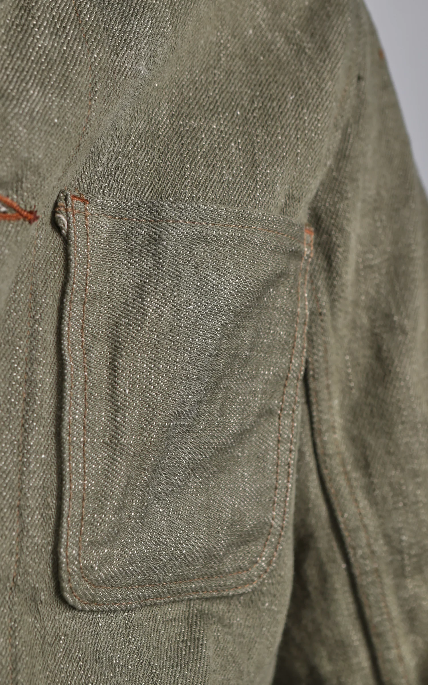 ONI Denim 03502-OLD18 Coveralls Olive Denim 18oz - Image 5