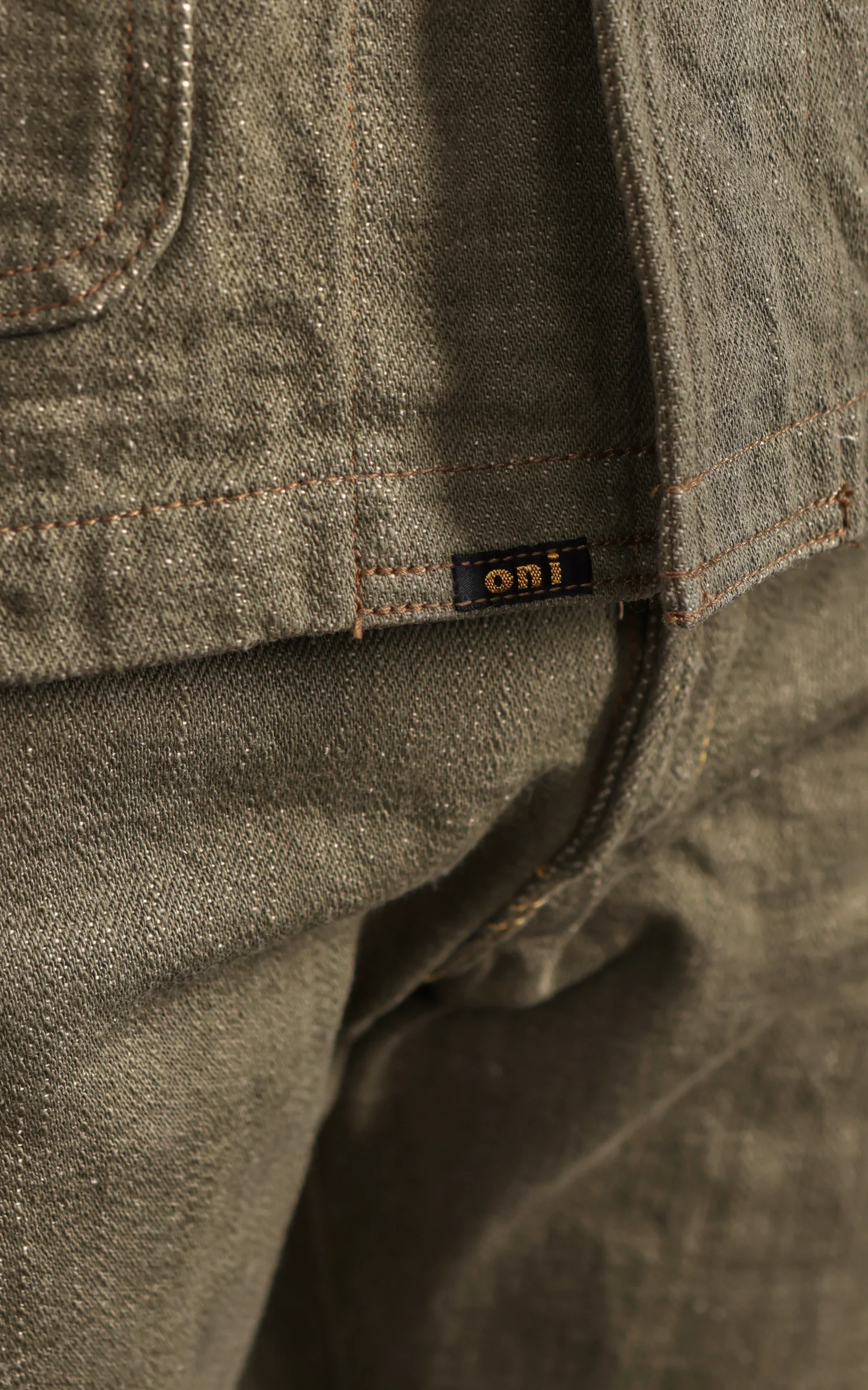 ONI Denim 03502-OLD18 Coveralls Olive Denim 18oz - Image 6