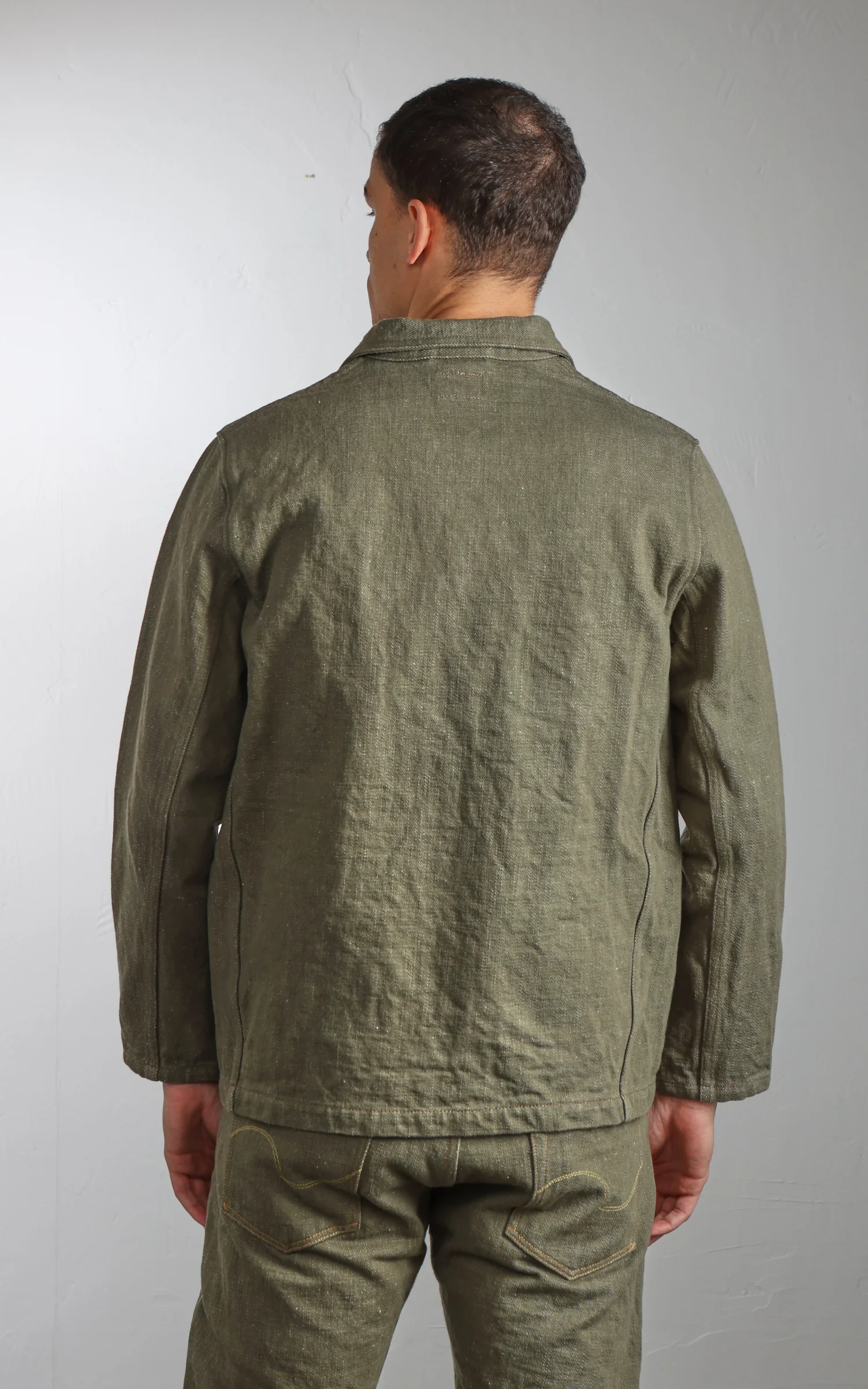 ONI Denim 03502-OLD18 Coveralls Olive Denim 18oz - Image 7