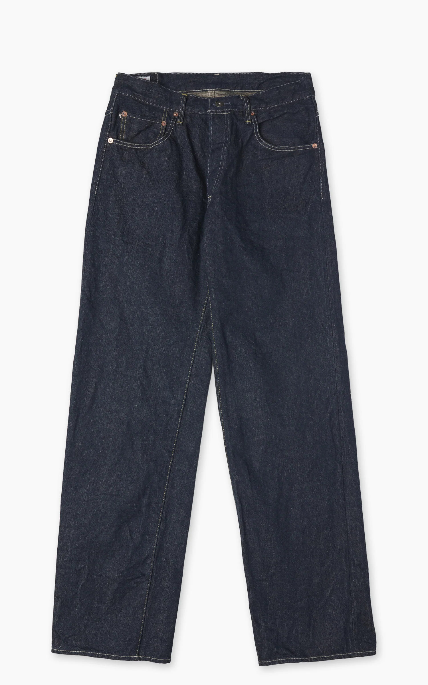 ONI Denim 200-Ishikawadai Wide Straight Denim Indigo 15oz - Image 3