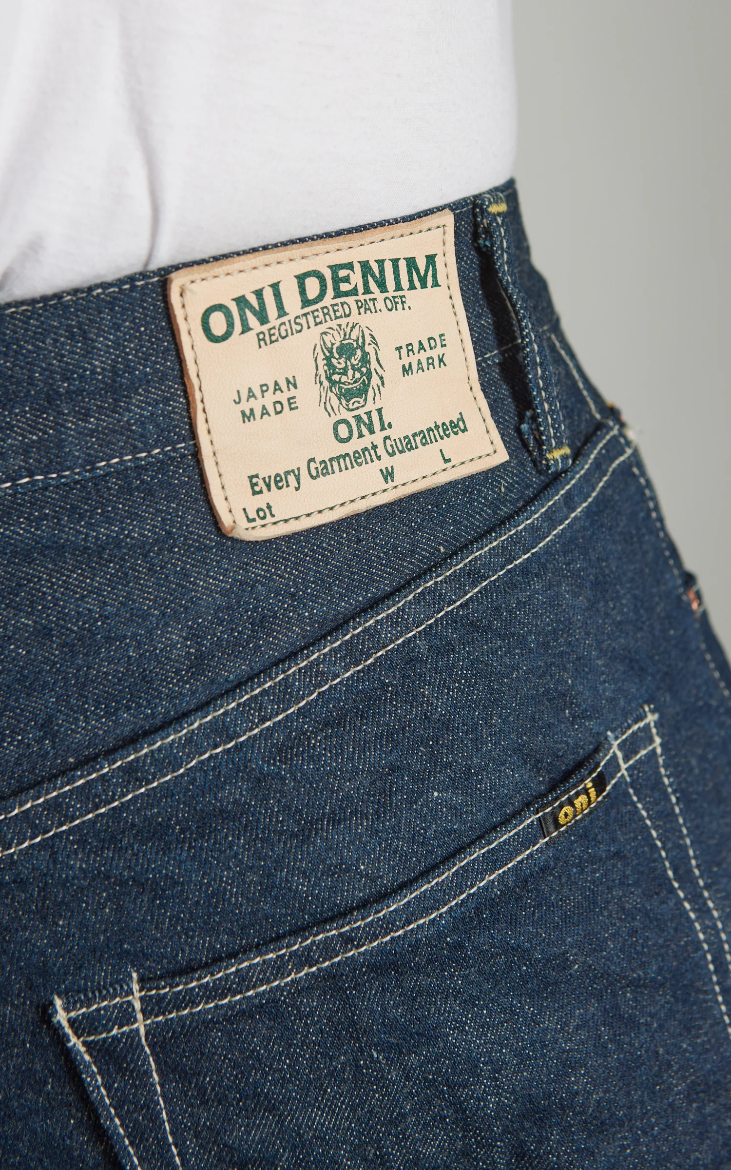 ONI Denim 200-Ishikawadai Wide Straight Denim Indigo 15oz - Image 6