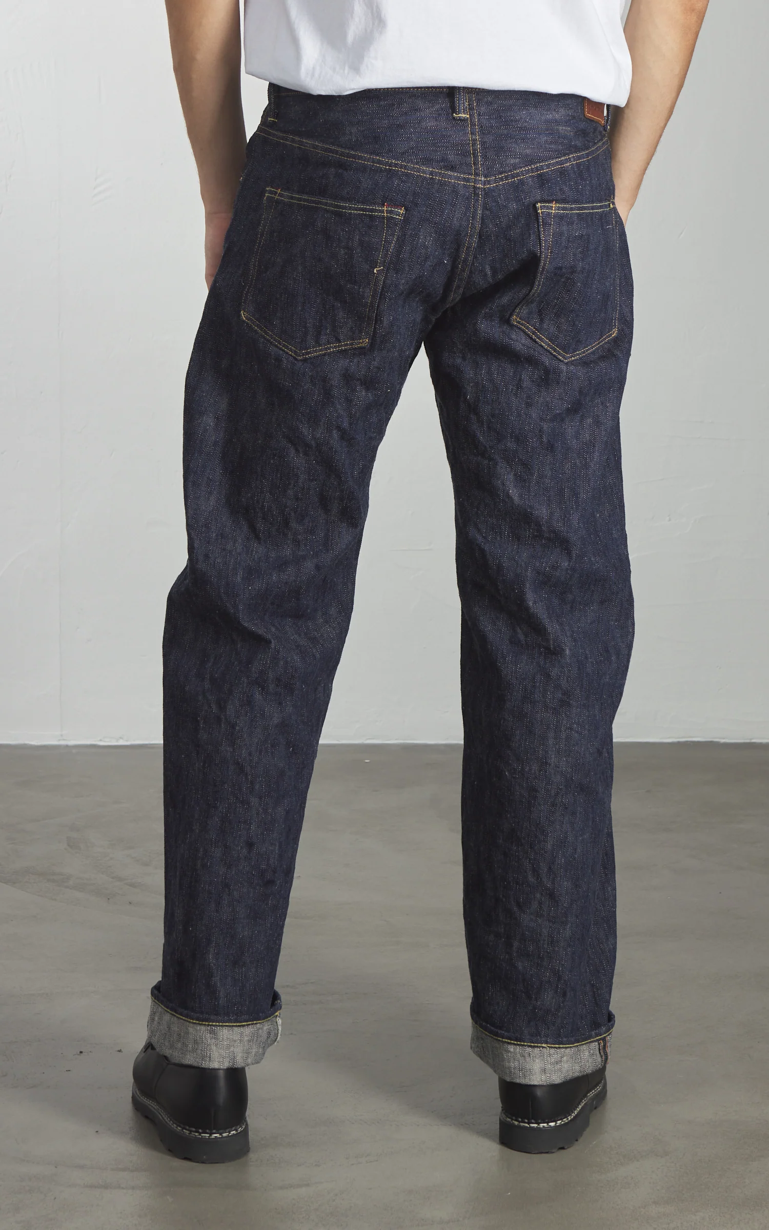 ONI Denim 200-ONI KASE Wide Straight Natural Indigo 16oz - Image 5