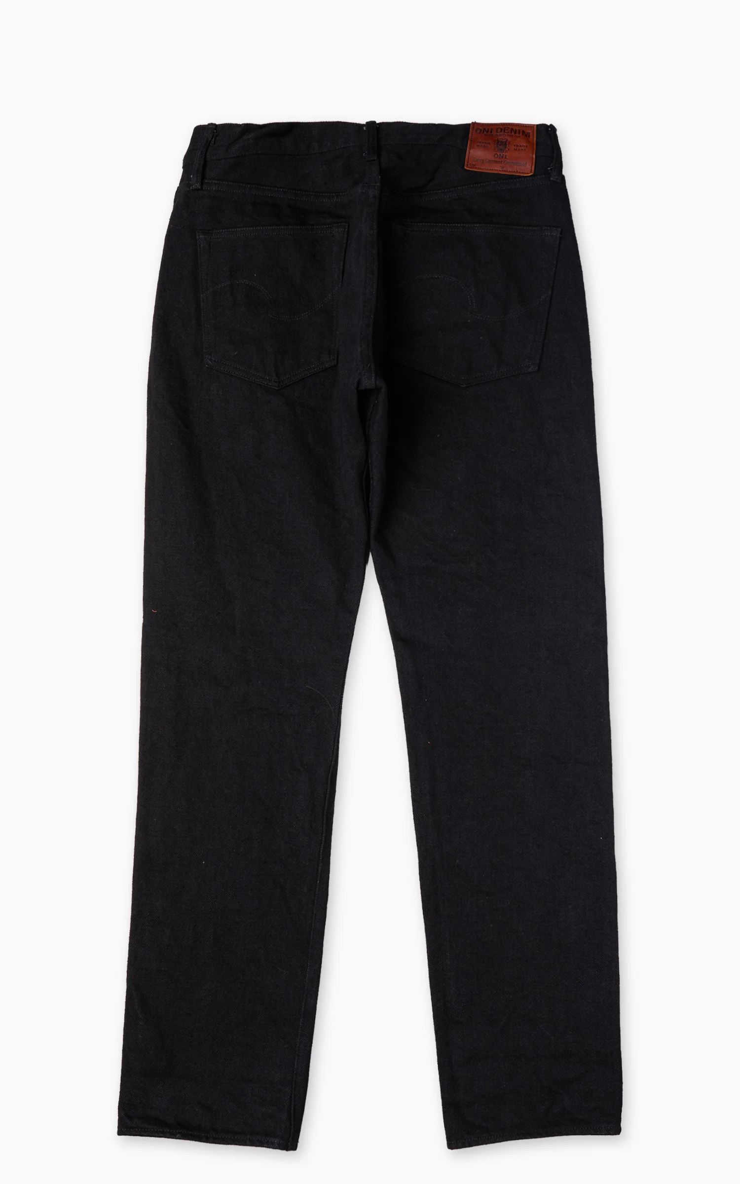 ONI Denim 246ZR-BKBK "Secret Black Denim" Neat Straight Jeans 20oz
