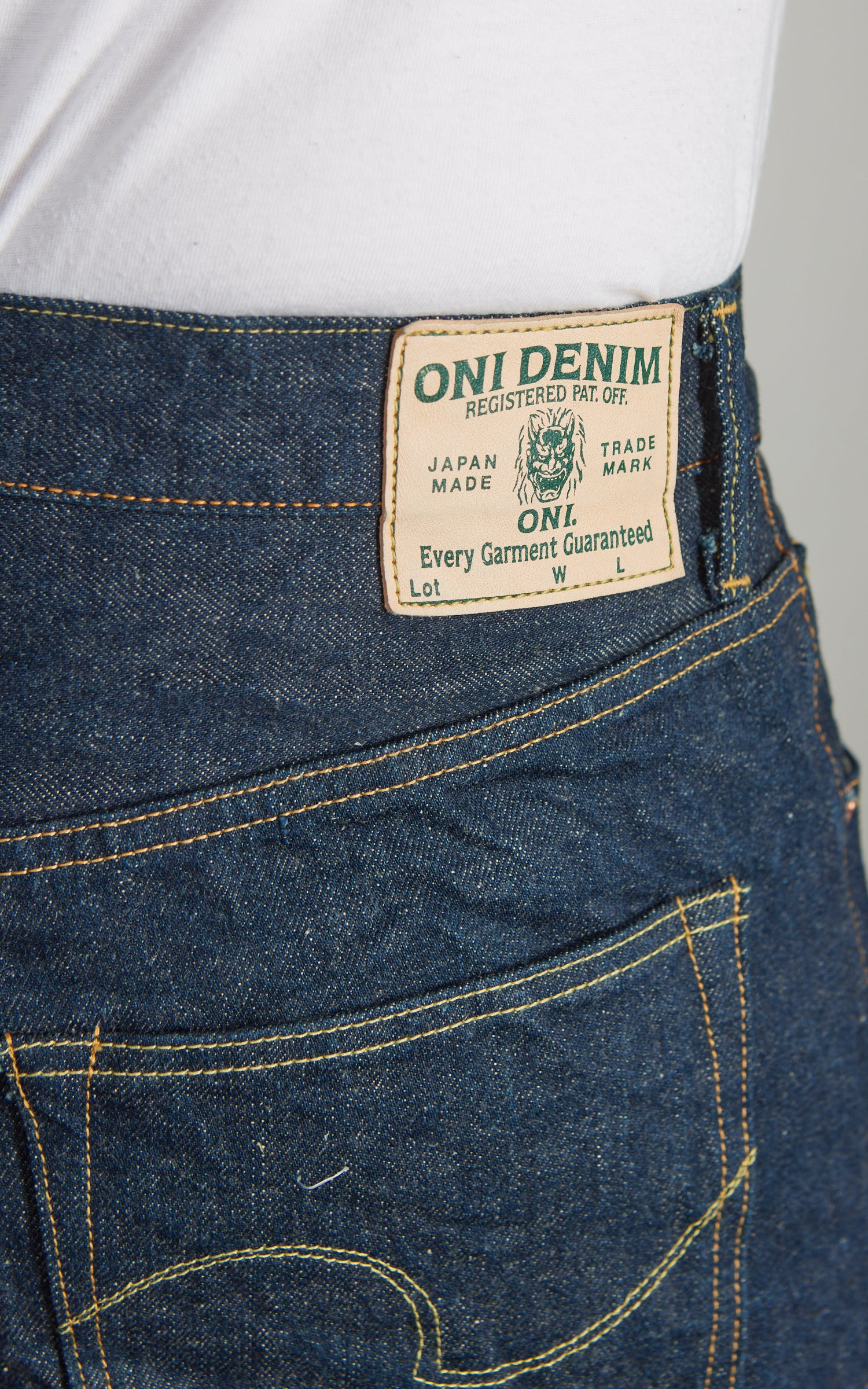 ONI Denim 270-Ishikawadai Regular Straight Denim Indigo 15oz - Image 6
