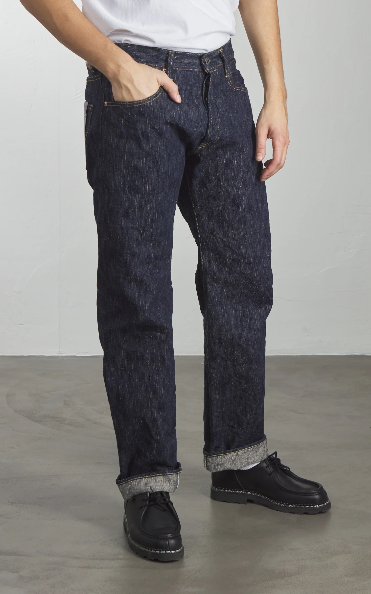 ONI Denim 270-ONI KASE New Regular Straight Natural Indigo 16oz - Image 4