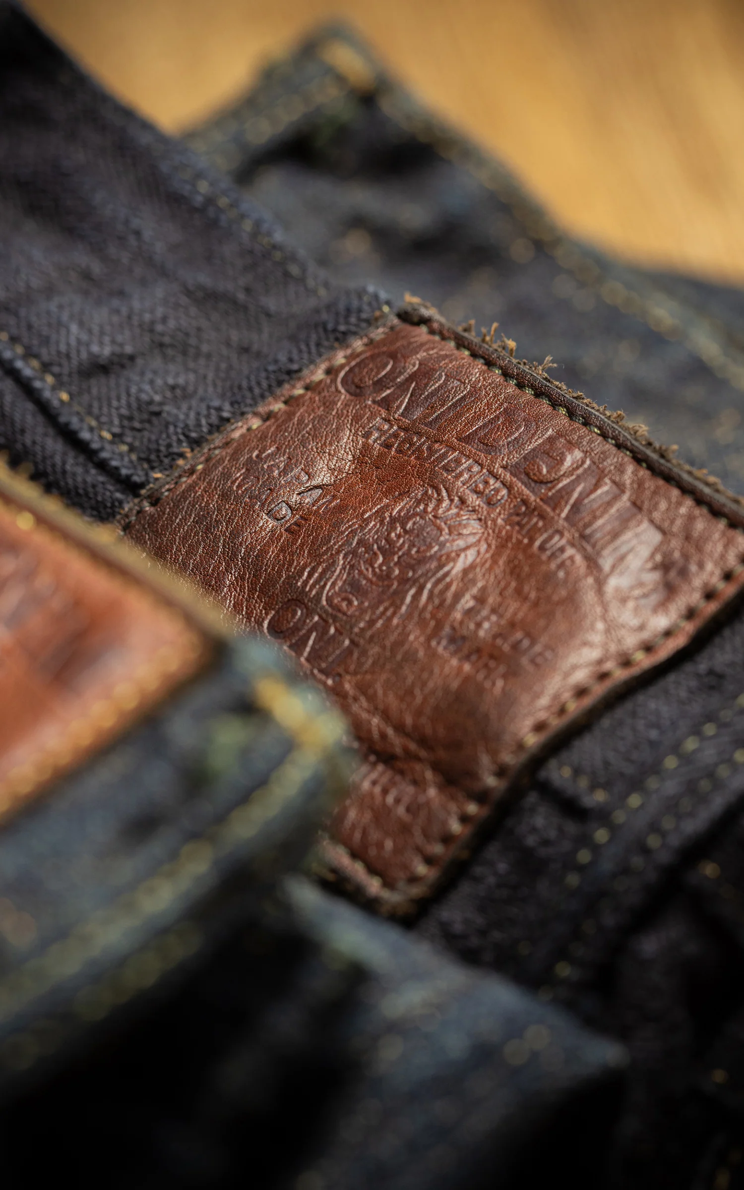 ONI Denim 277-BUMPY Just Right Straight Grass Green (Kusaki) 17oz - Image 12