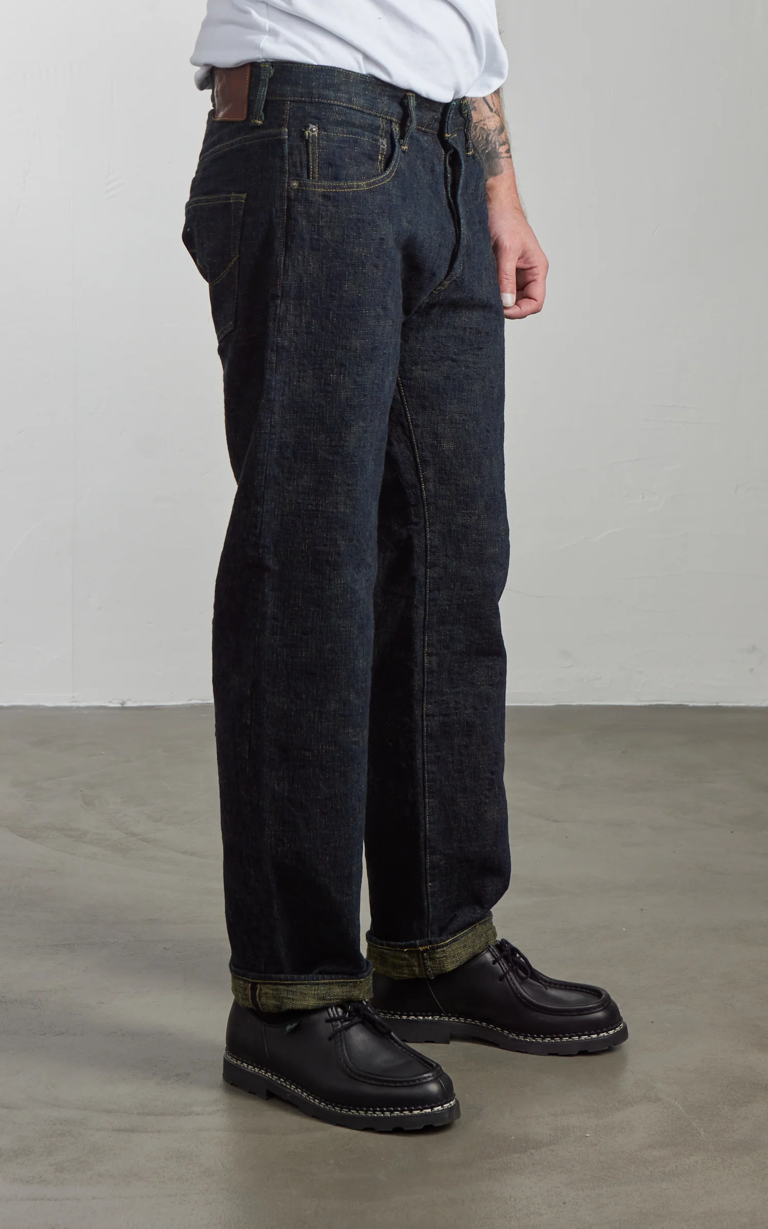 ONI Denim 277-BUMPY Just Right Straight Grass Green (Kusaki) 17oz - Image 4