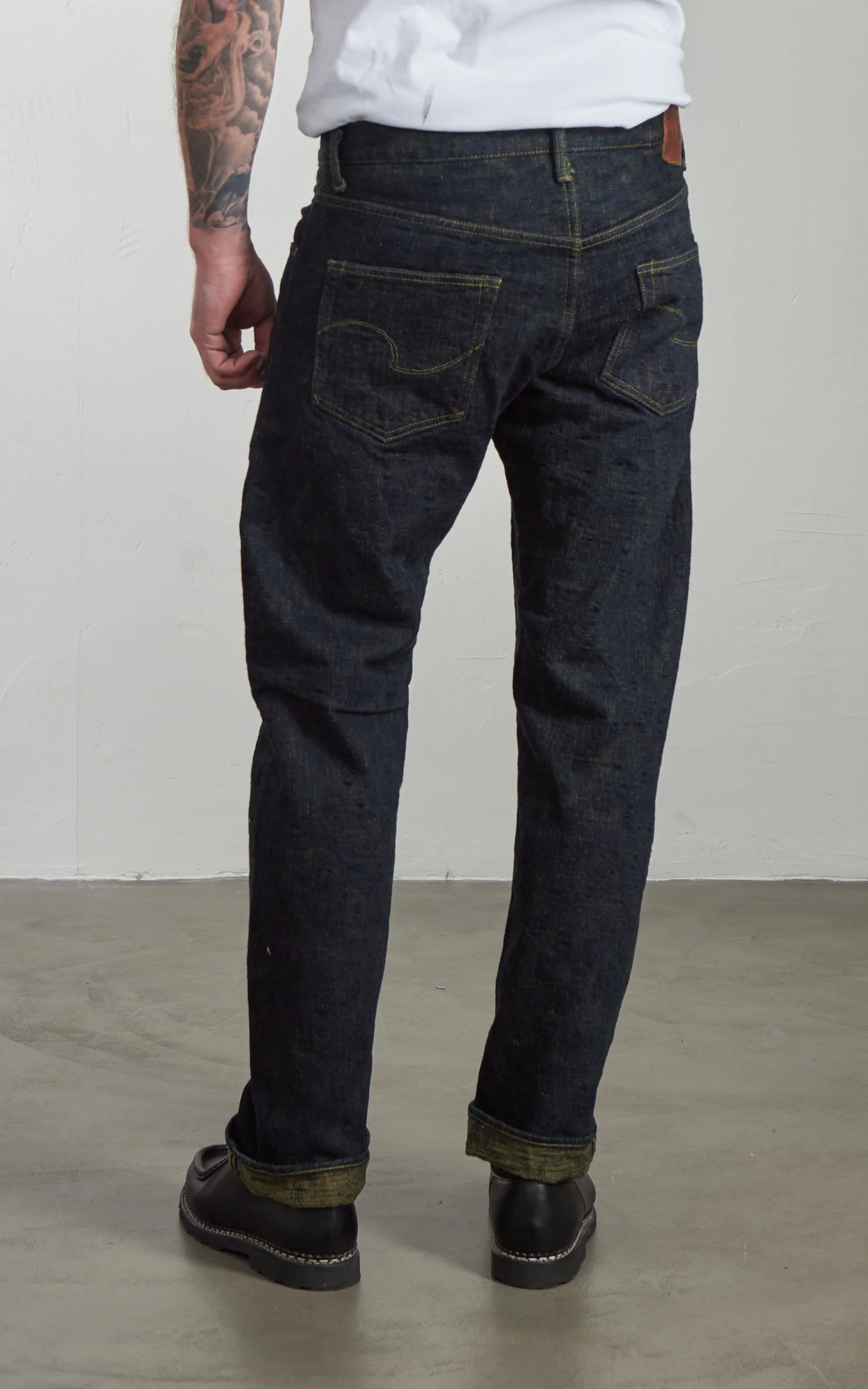 ONI Denim 277-BUMPY Just Right Straight Grass Green (Kusaki) 17oz - Image 5