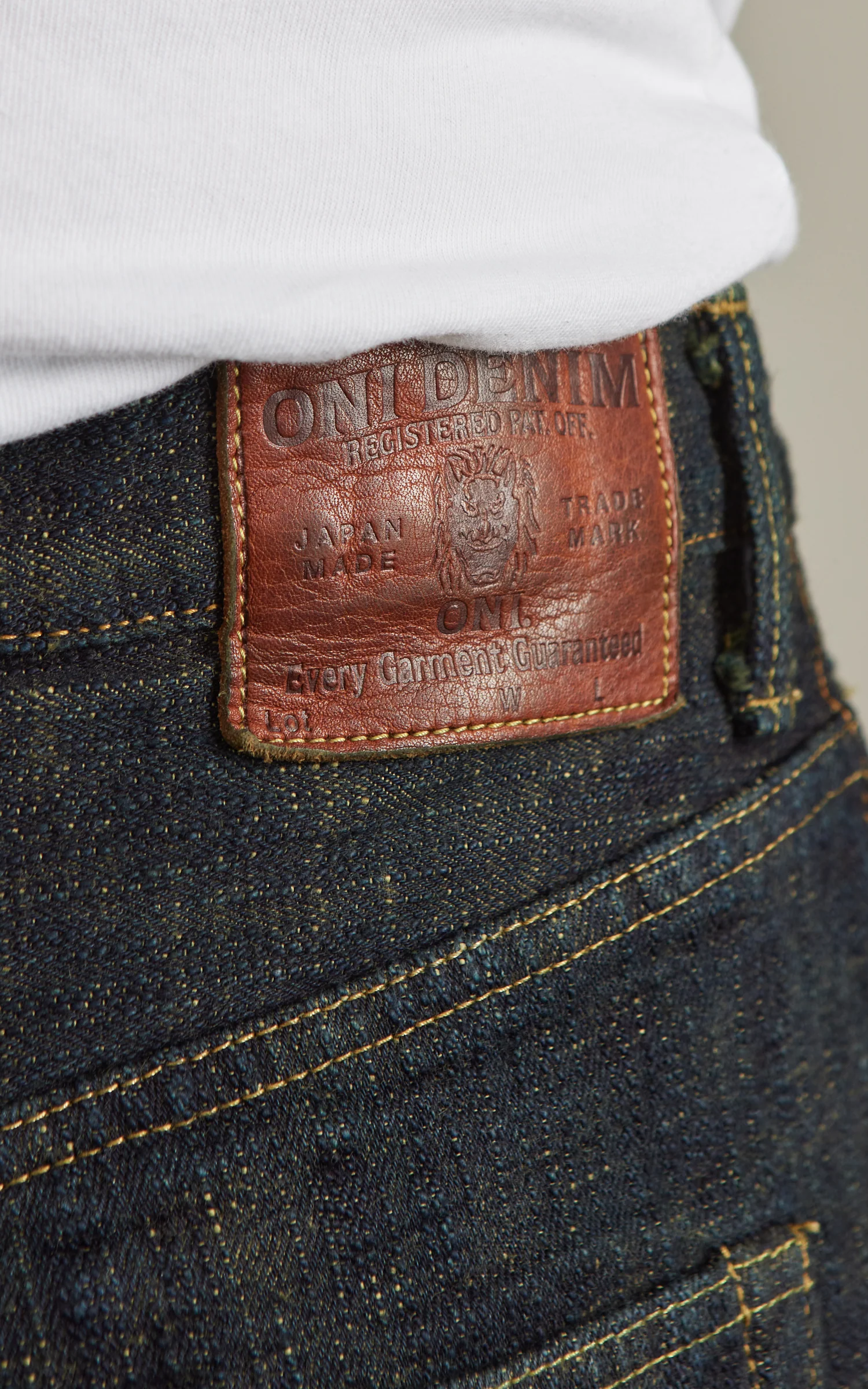 ONI Denim 277-BUMPY Just Right Straight Grass Green (Kusaki) 17oz - Image 6