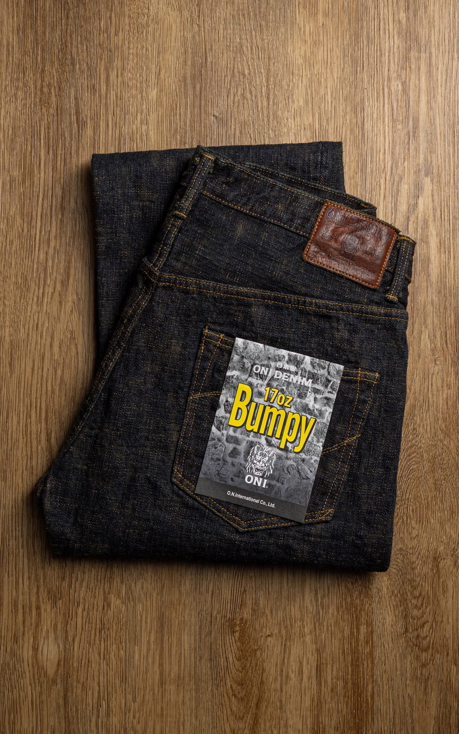 ONI Denim 277-BUMPY Just Right Straight Grass Green (Kusaki) 17oz - Image 8