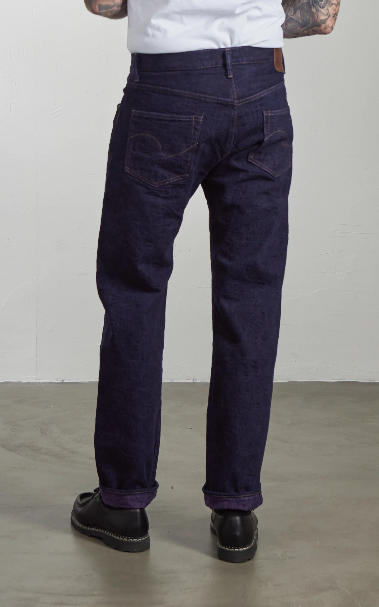 ONI Denim 277-BUMPY Just Right Straight Purple (Murasaki) 17oz - Image 5